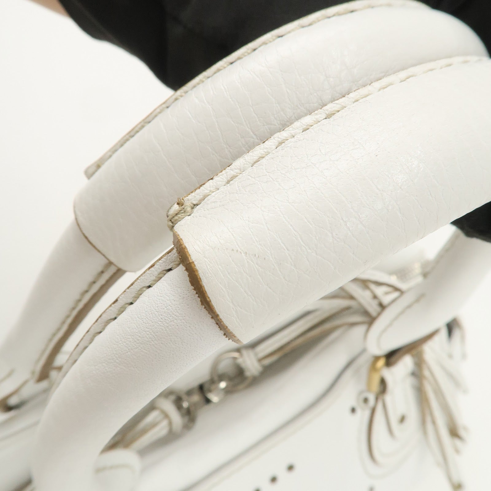 Chloe Padington Leather Hand Bag Shoulder Bag White Used