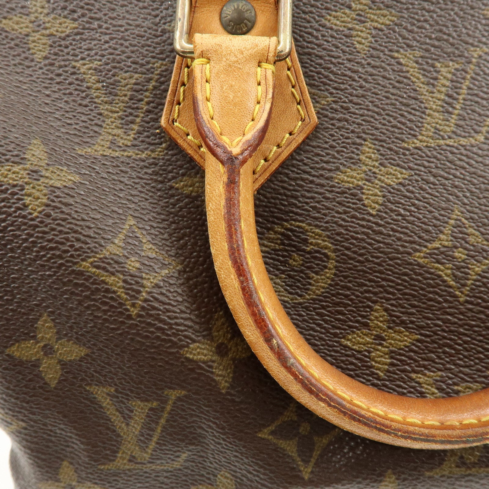Louis Vuitton Monogram Speedy 25 Boston Bag Hand Bag Brown M41528