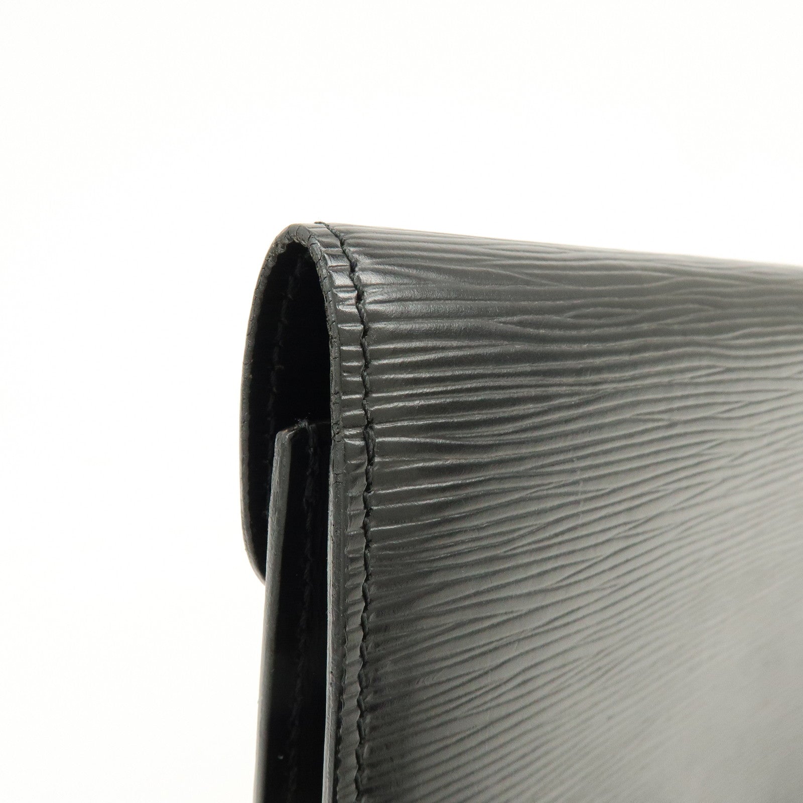 Louis Vuitton Epi Sellier Dragonne Clutch Bag Noir Black M52612