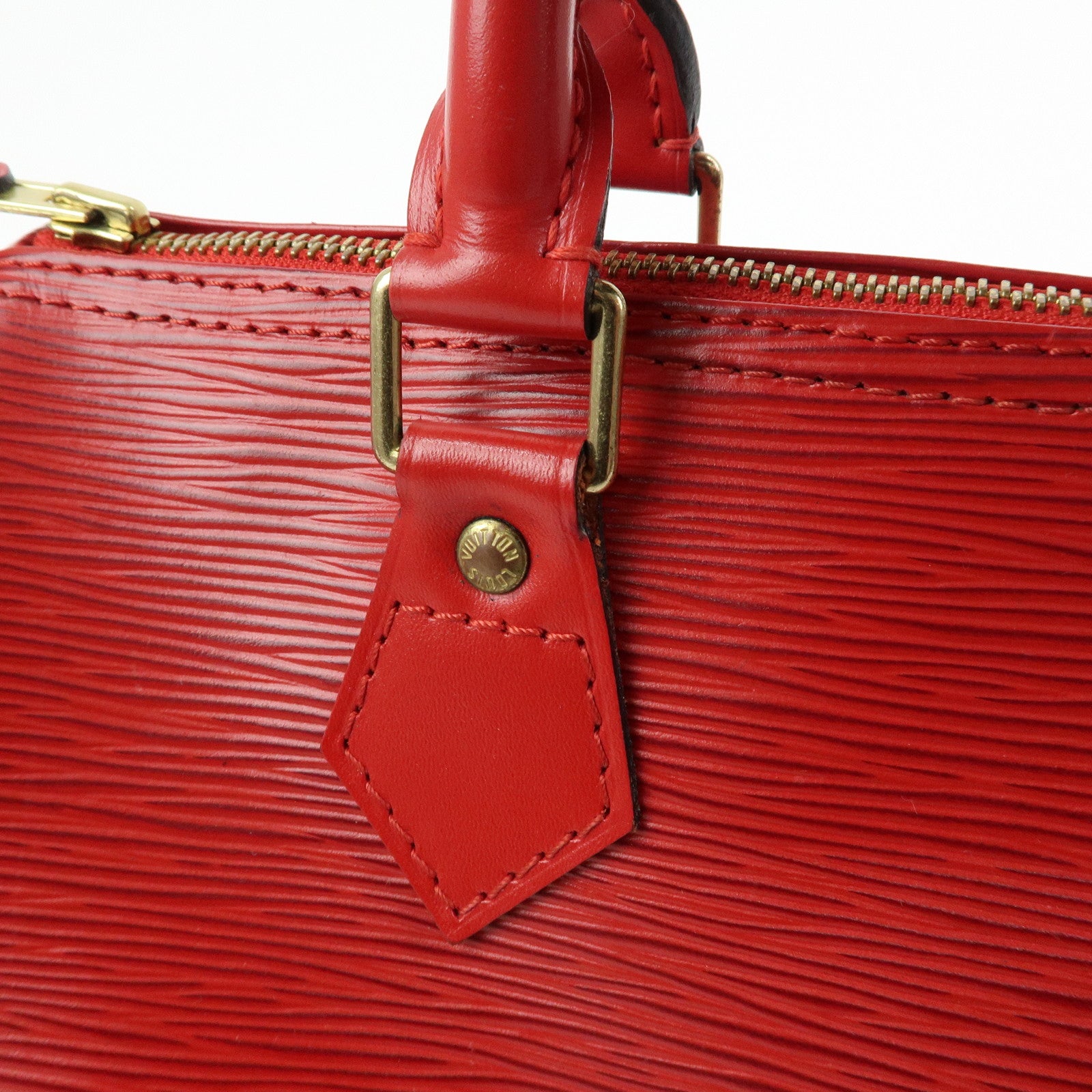 Louis Vuitton Epi Speedy 25 Boston Hand Bag Castilian Red M43017