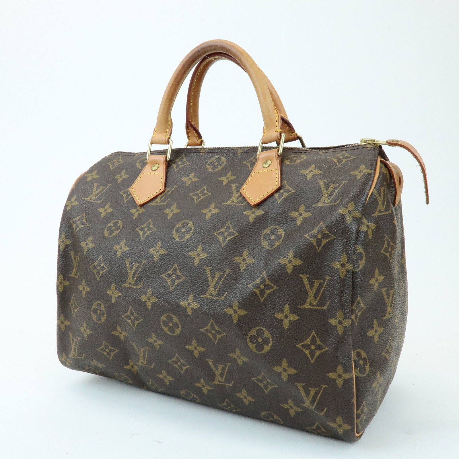 Louis Vuitton Monogram Speedy 30 Boston Bag Hand Bag Brown M41526