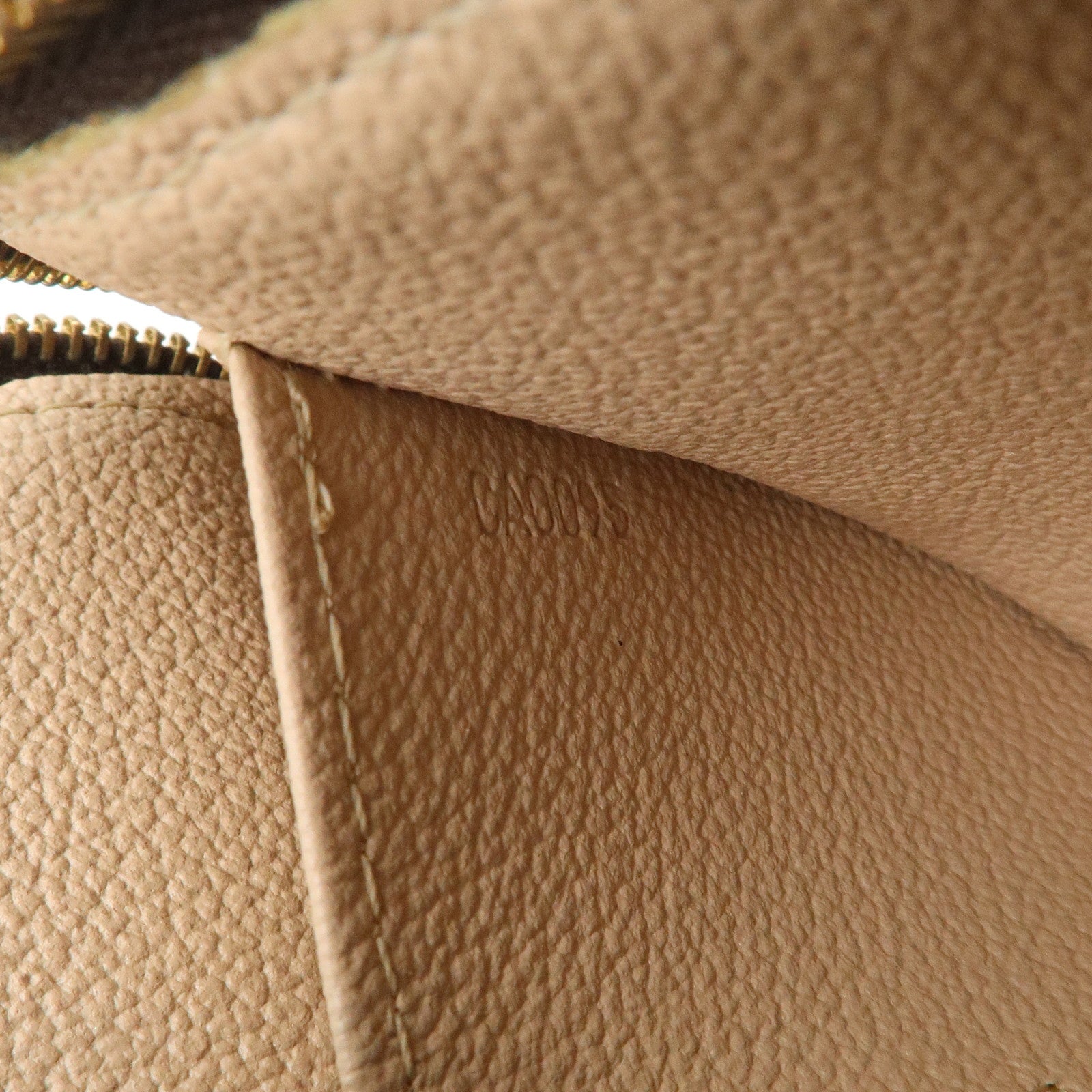 Louis Vuitton Monogram Pochette Cosmetic Pouch Brown M47515