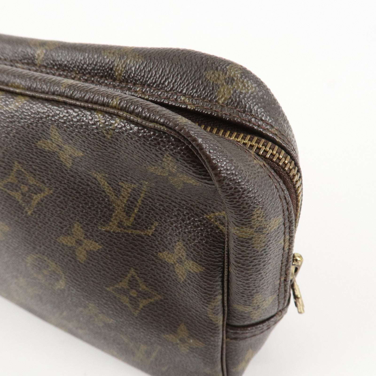 Louis Vuitton Monogram Trousse Toilette 23 Pouch Brown M47524 Used