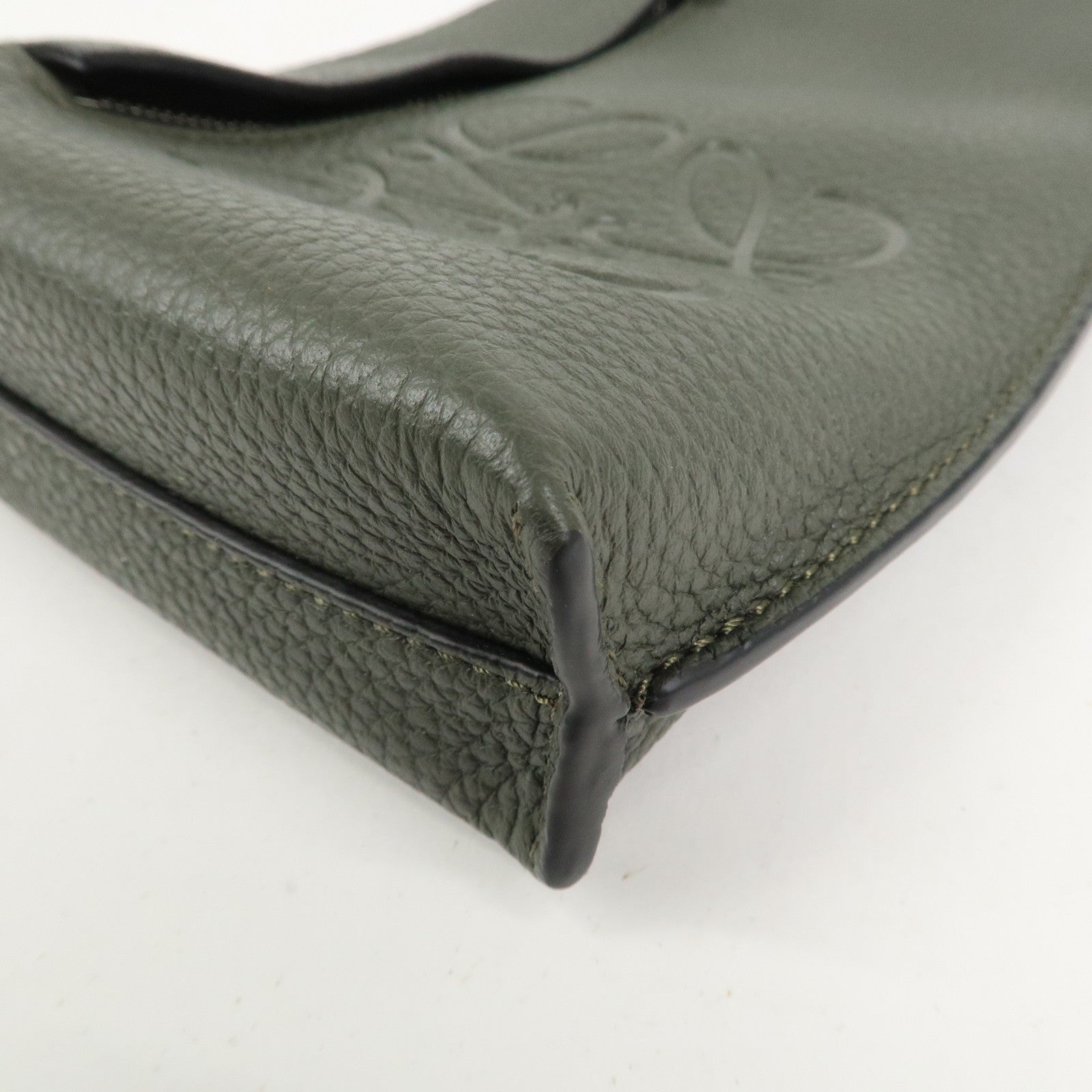 LOEWE Anagram Vertical T Pocket Cross Body Bag Shoulder Bag Green