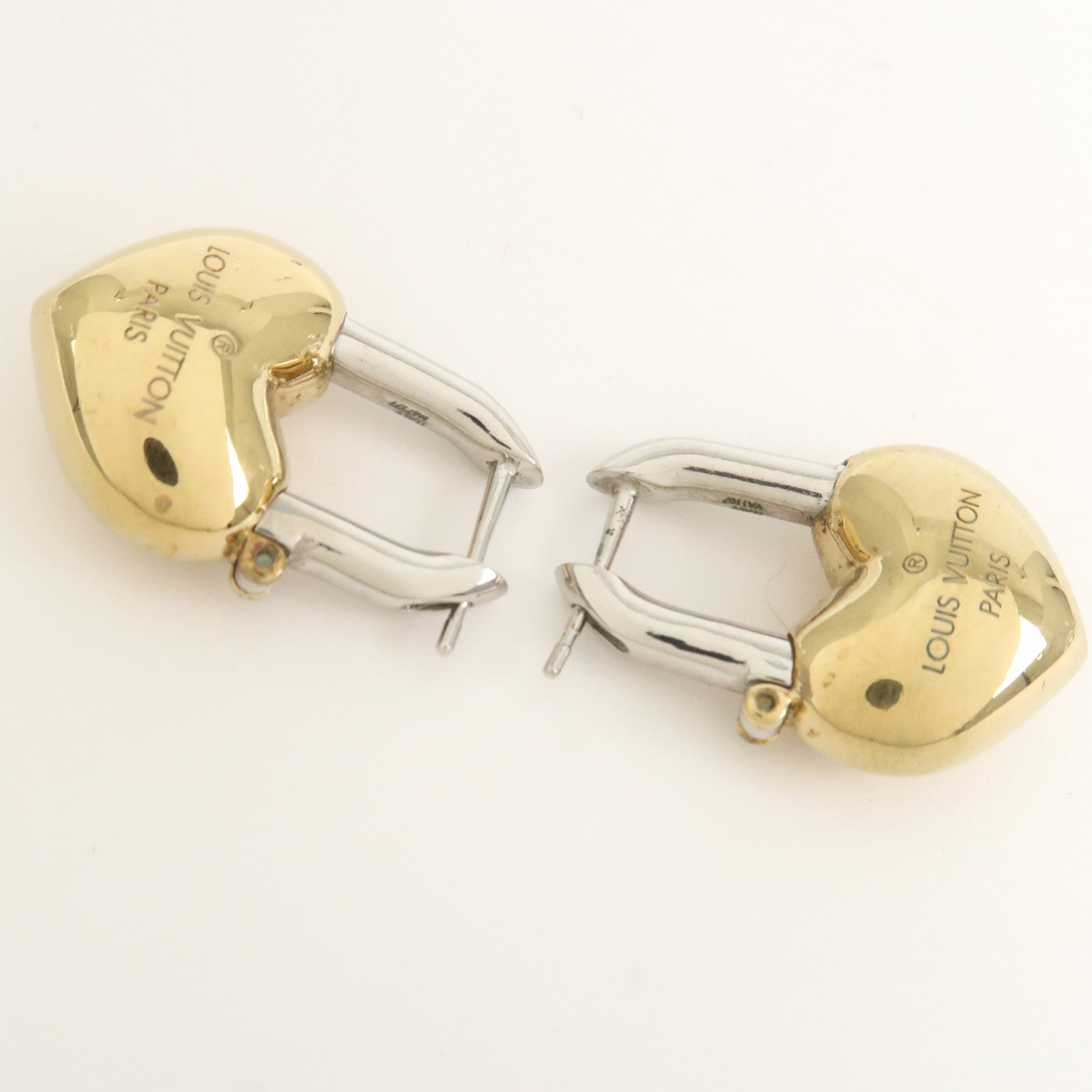 Louis Vuitton Boucles d窶儖reilles Crazy in Lock Metal Earring M67277