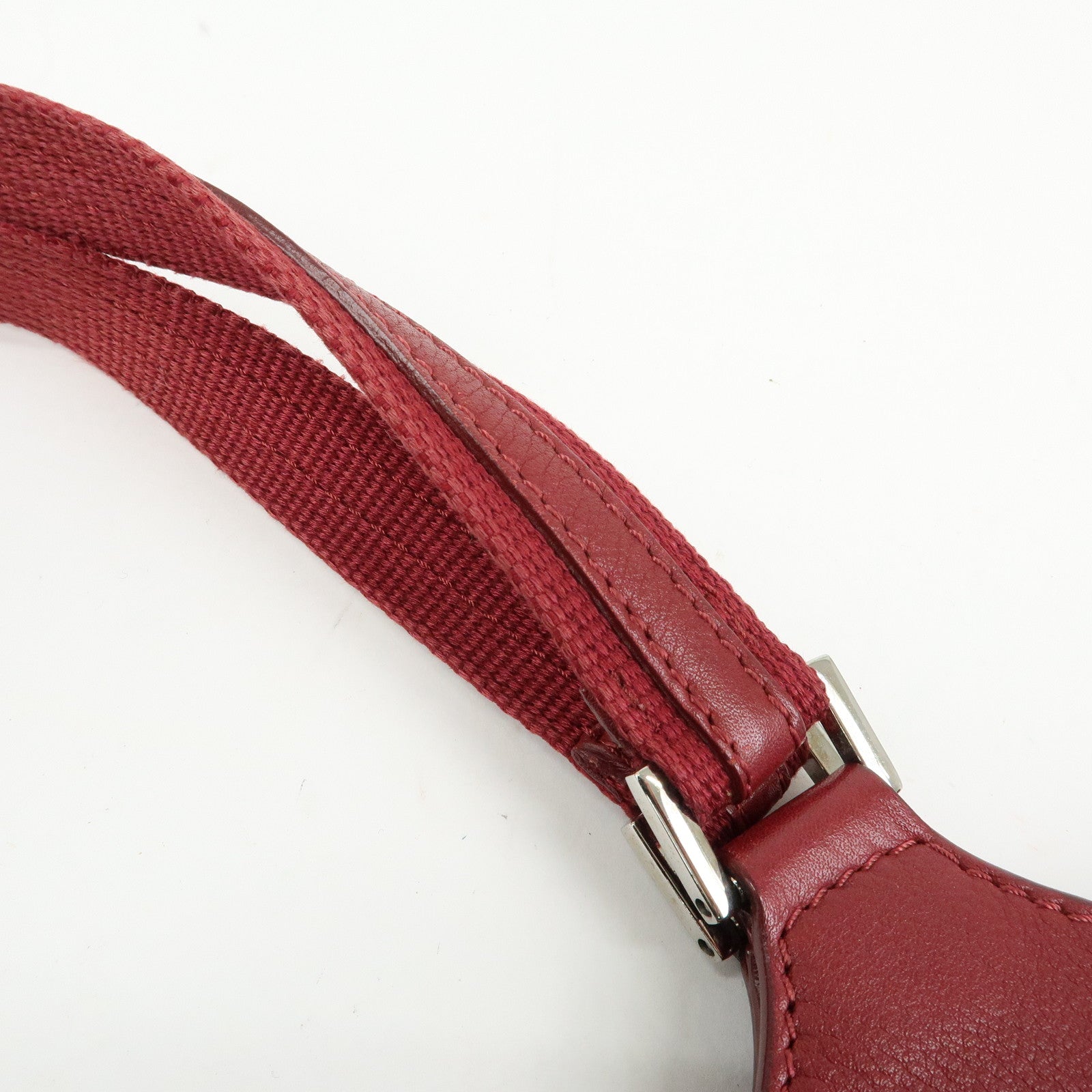 Christian Dior Street Chic Trotter Jaquard Canvas Leather Hand Bag