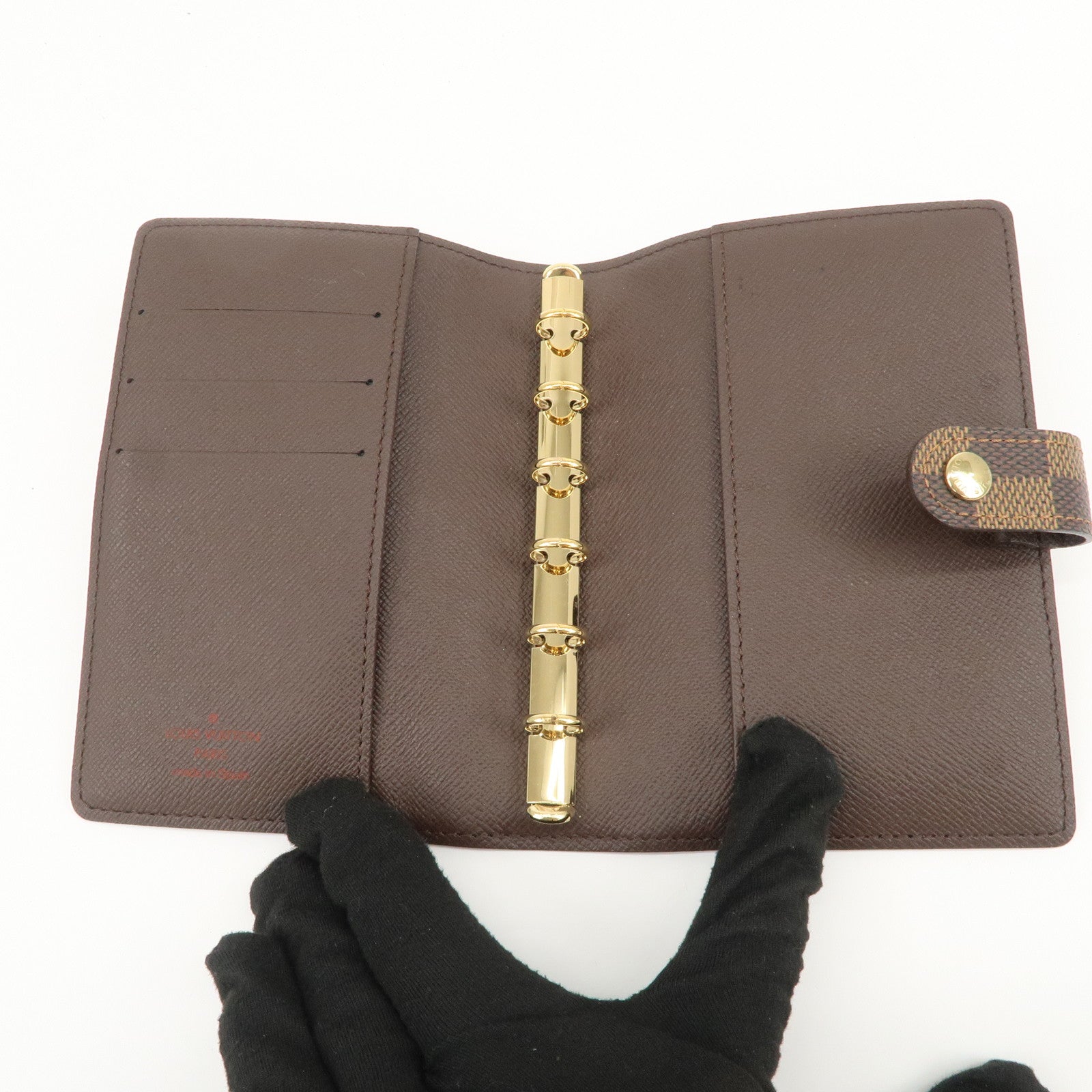 Louis Vuitton Damier Agenda PM Planner Cover Brown R20700