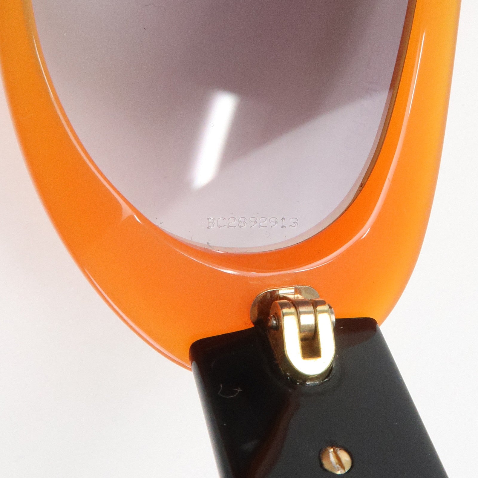 CHANEL Plastic Sunglasses Orange Black 5119 c.1012/11 54□15 135 2N