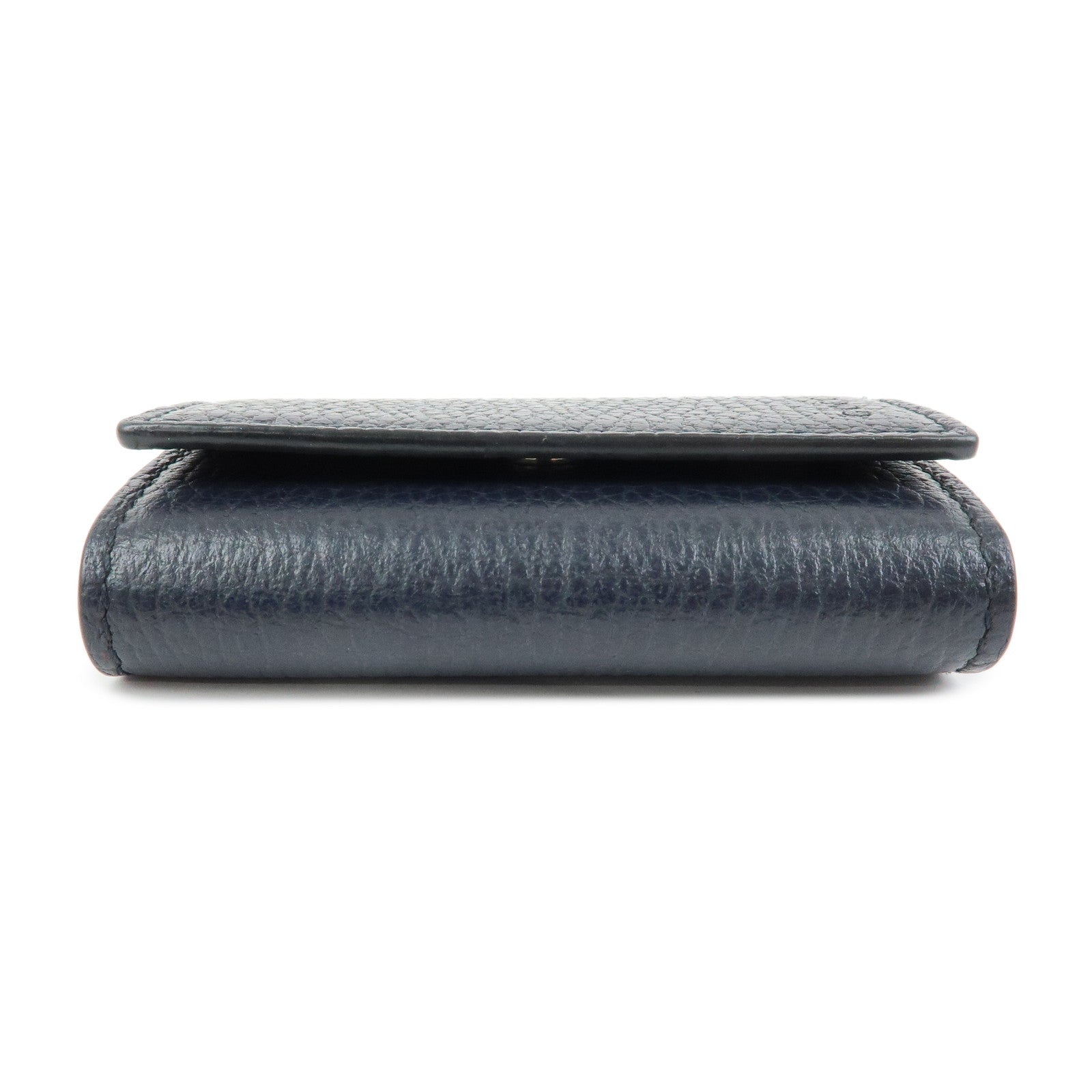 GUCCI Leather 6 Ring Key Case Key Holder Navy 150402