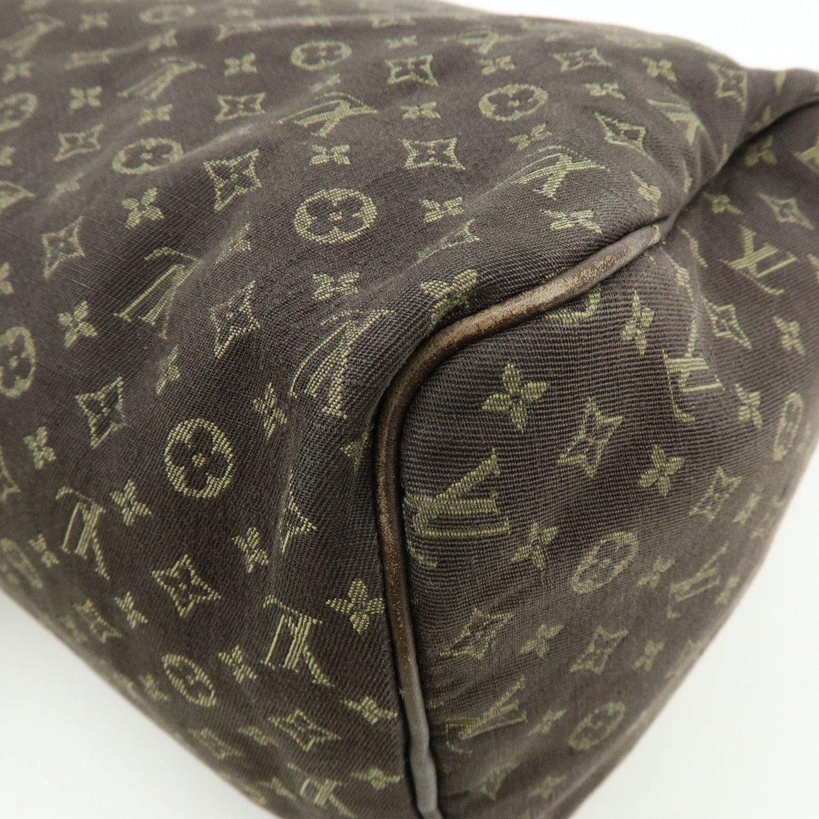 Louis Vuitton Monogram Mini Lin Speedy 30 Boston Bag Ebene M95224