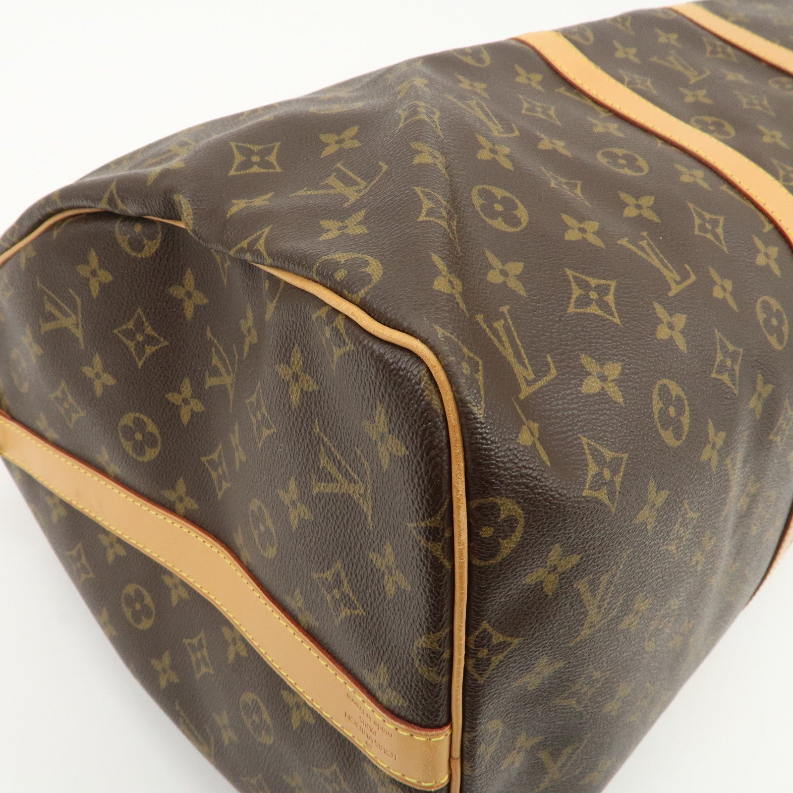 Louis Vuitton Monogram Keep All Bandouliere 55 Boston Bag M41414