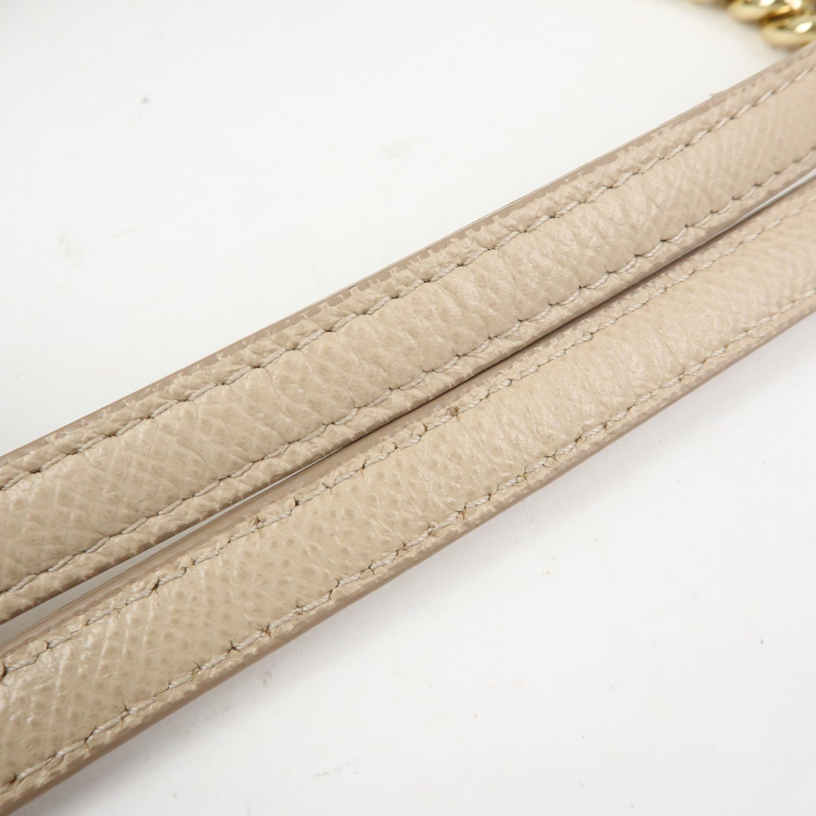 Ferragamo Vara Ribbon Leather Tote Bag Hand Bag Pink Beige