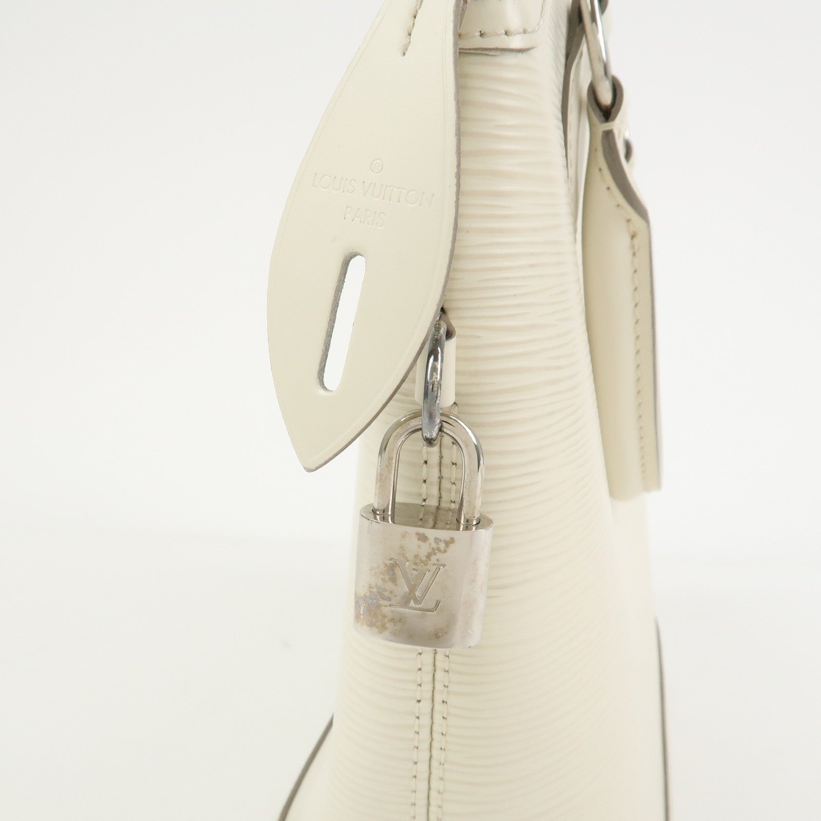 Louis Vuitton Epi Lockit Hand Bag Tote Bag Ivoire White M4229J