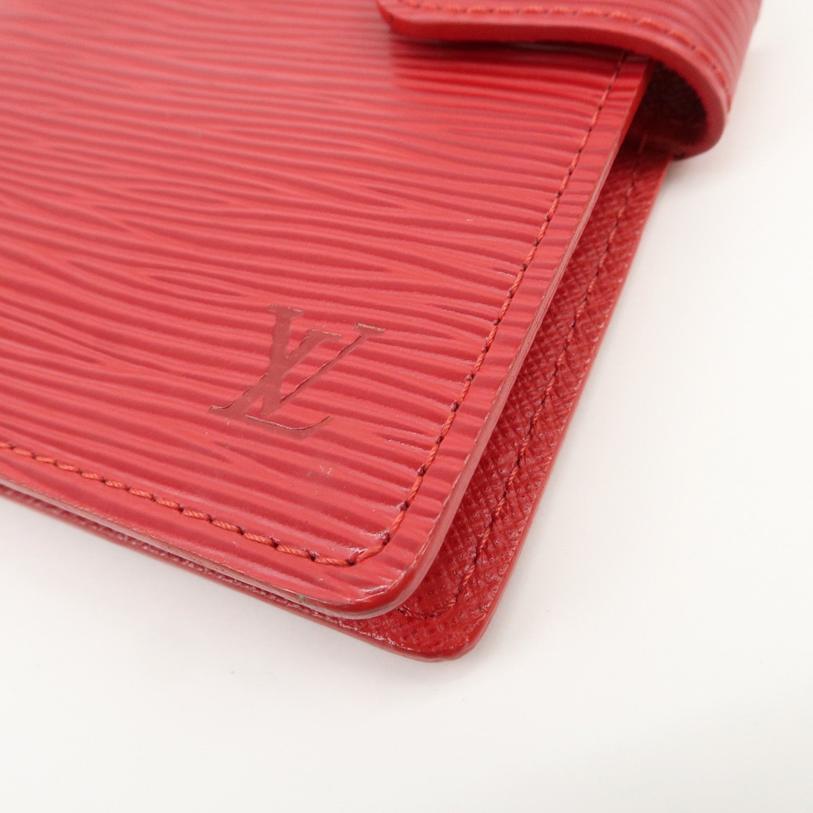 Louis Vuitton Epi Agenda PM Planner Cover Castillian Red R20057