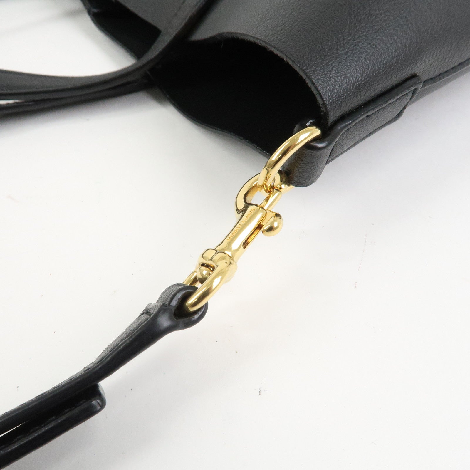 SAINT LAURENT PARIS Leather Toy Shopping Bag 2Way Bag Black 600306