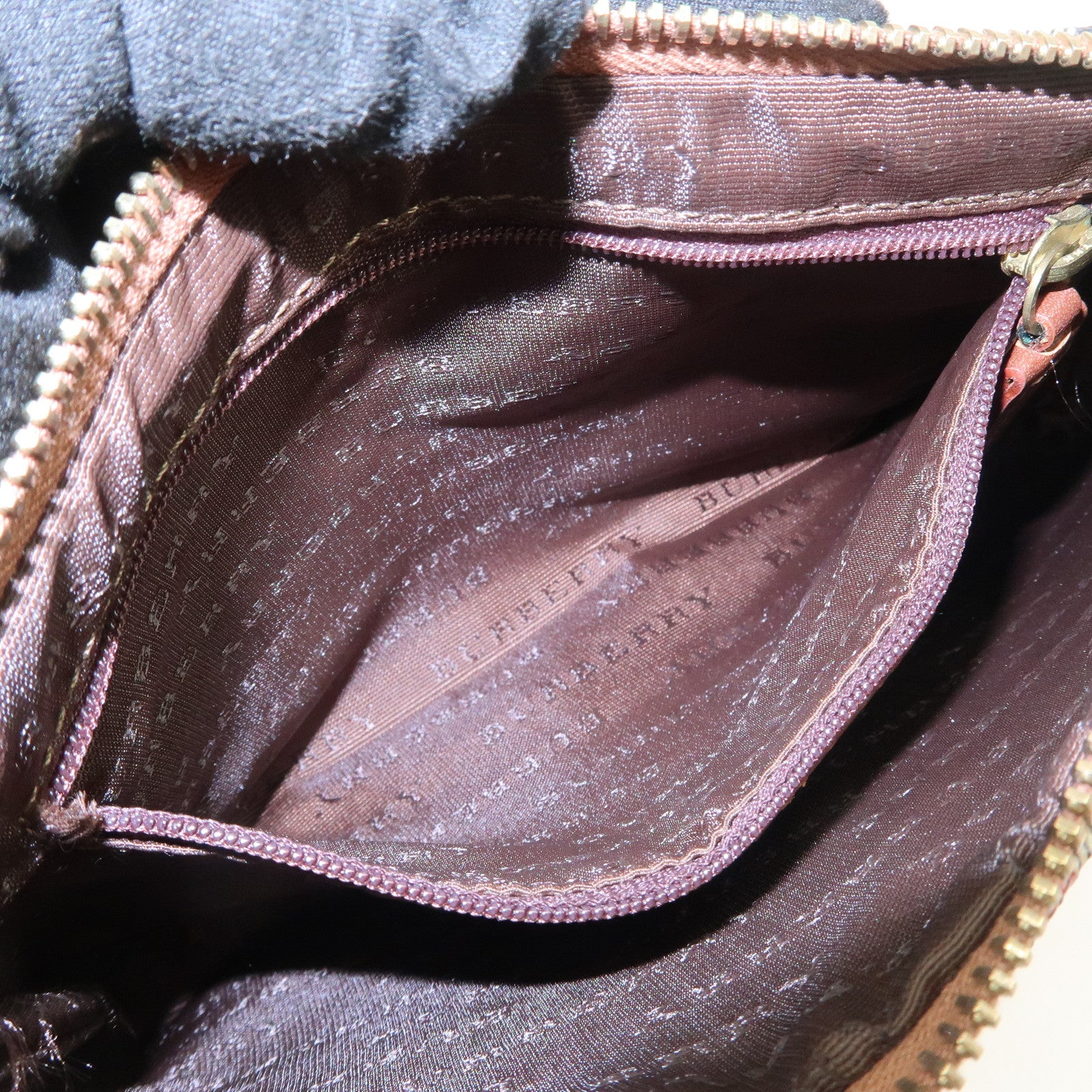 BURBERRY Nova Plaid PVC Shoulder Bag Hand Bag Beige Brown