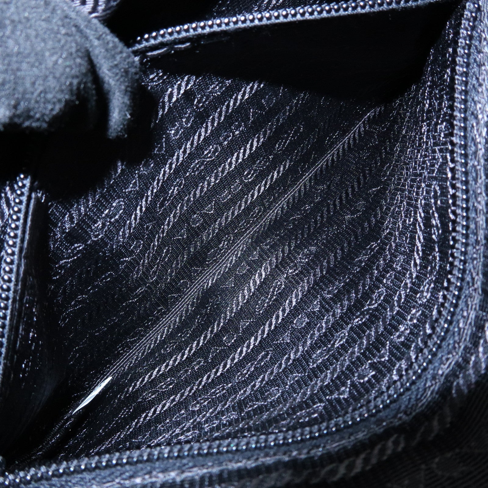 PRADA Triangle Logo Nylon Shoulder Bag Crossbody Bag Black BT0166