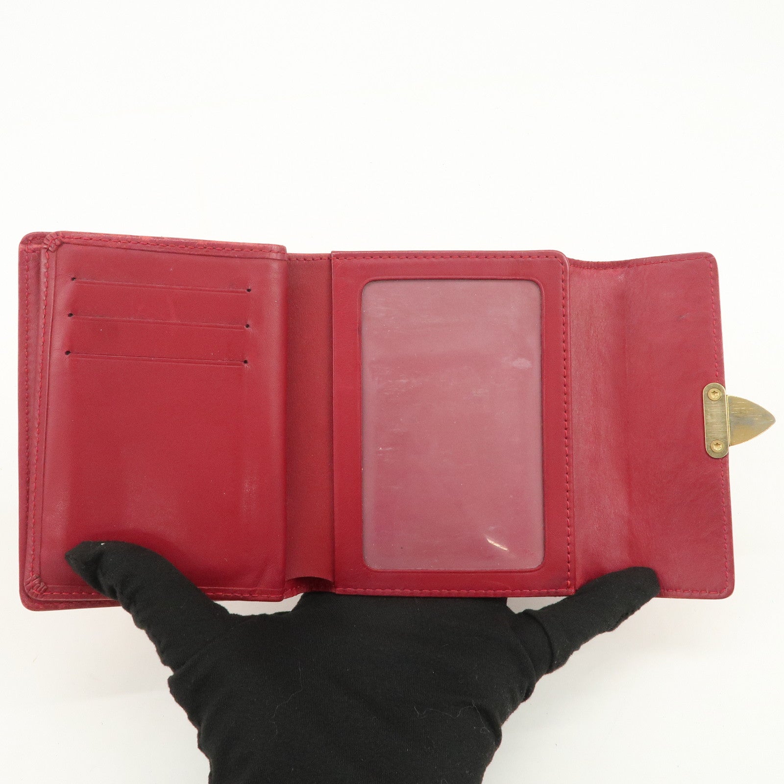 Louis Vuitton Monogram Vernis Leather Set of 2 Wallet M91979/M90203