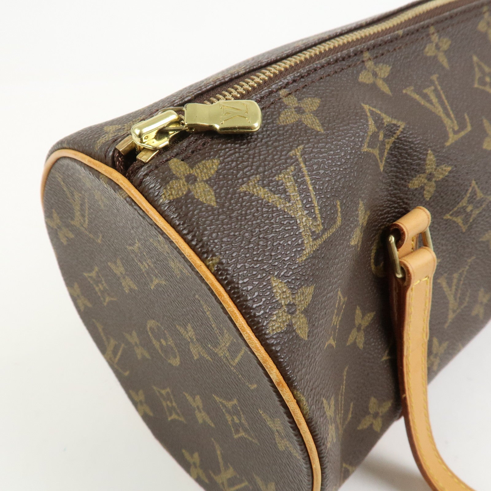 Louis Vuitton Monogram Papillon 30 Hand Bag Brown M51385