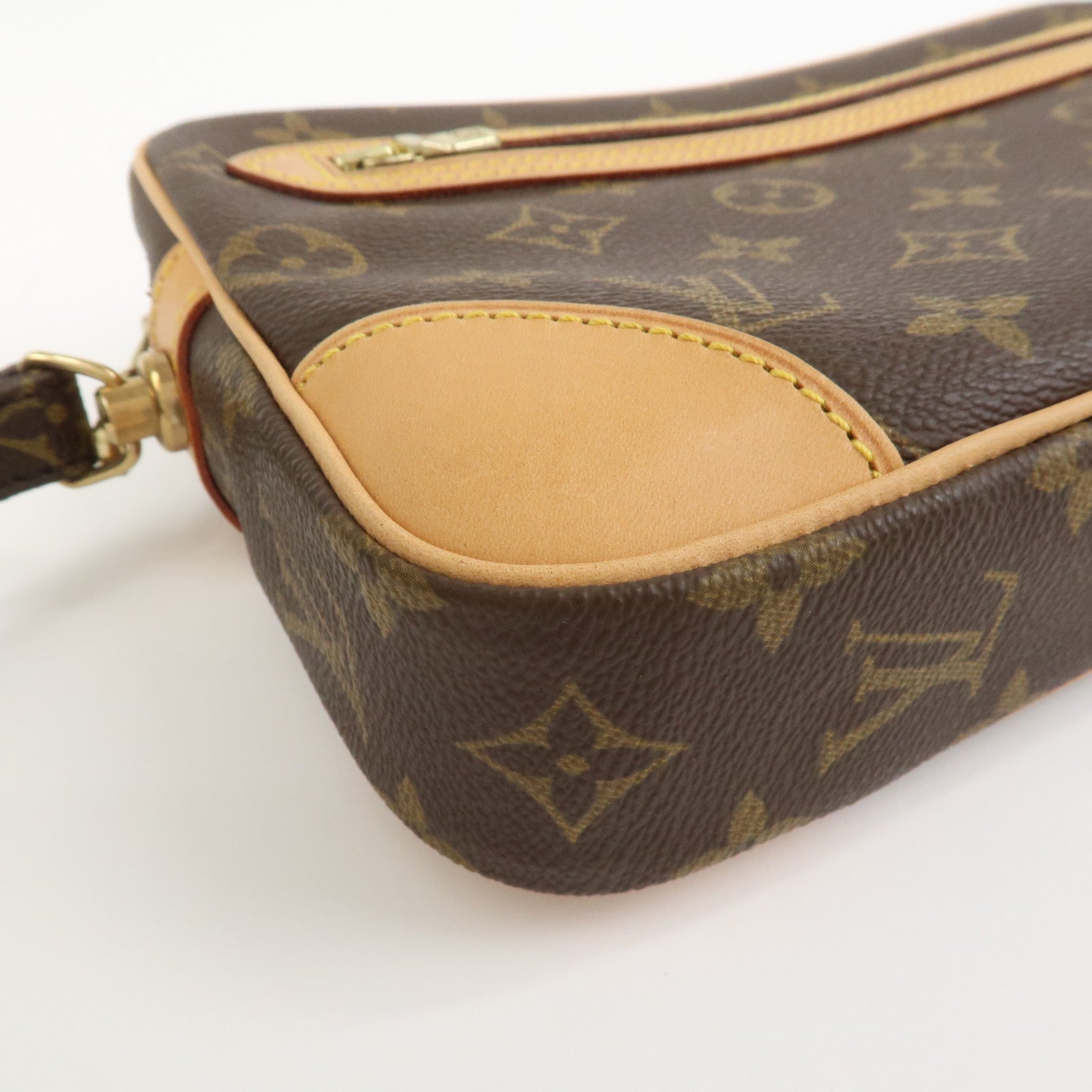Louis Vuitton Monogram Marly Dragonne GM Clutch Bag Brown M51825