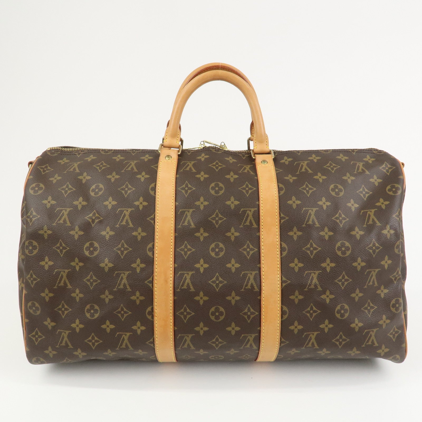 Louis Vuitton Monogram Keep All Bandouliere 50 Boston Bag M41416