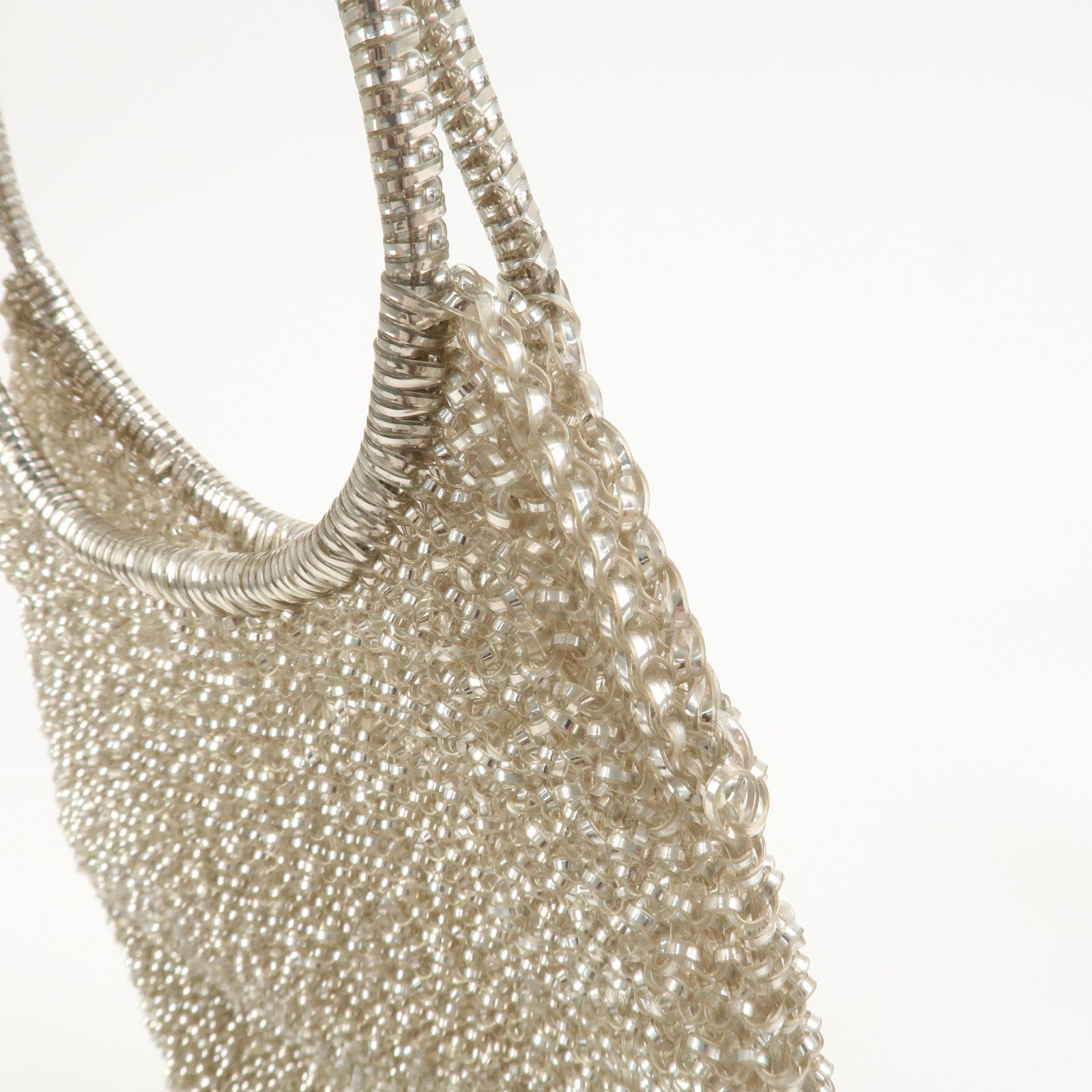 ANTEPRIMA PVC Hand Bag Shoulder Bag Clear Champagne Gold