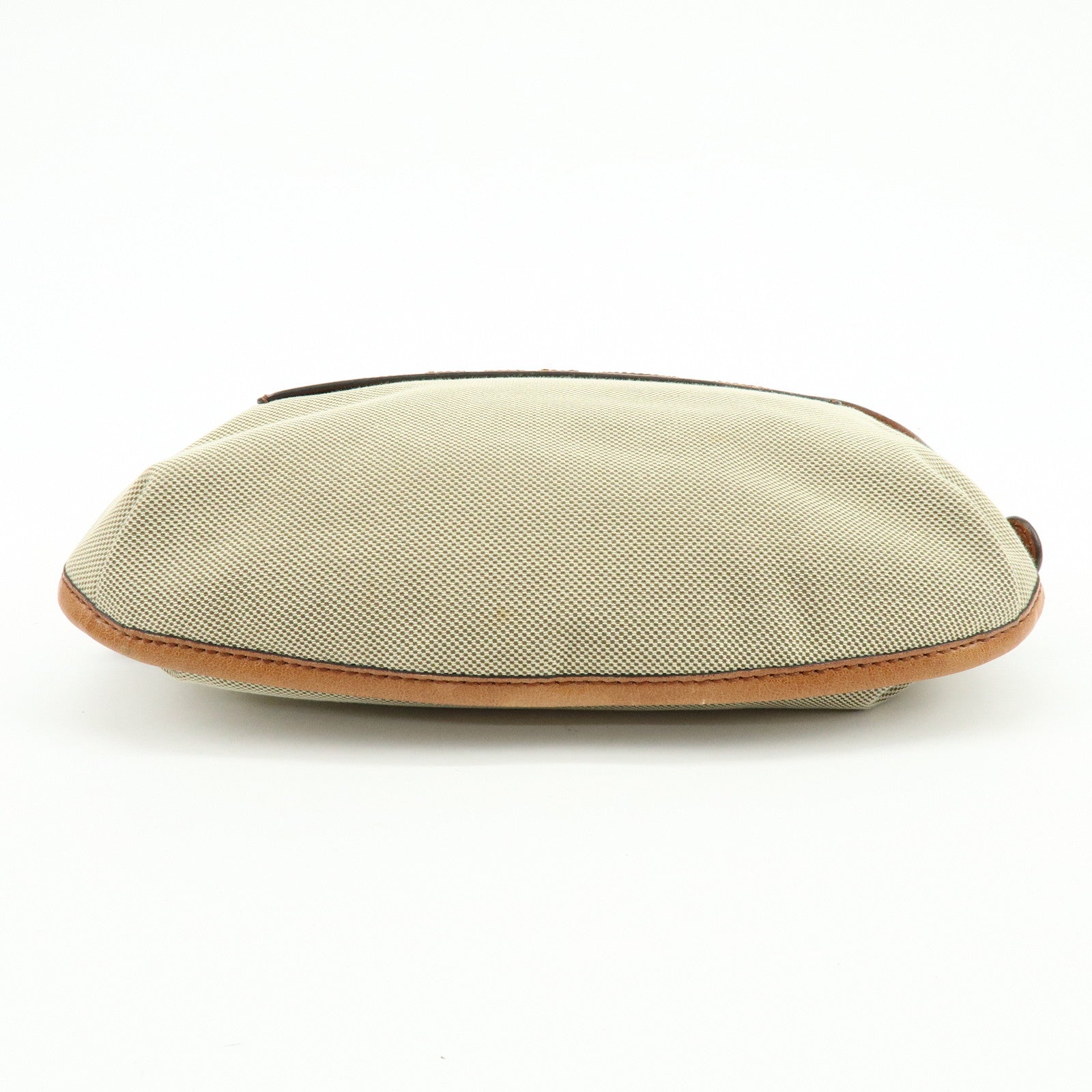 Chloe Harley Canvas Leather Shoulder Crossbody Bag Natural Brown