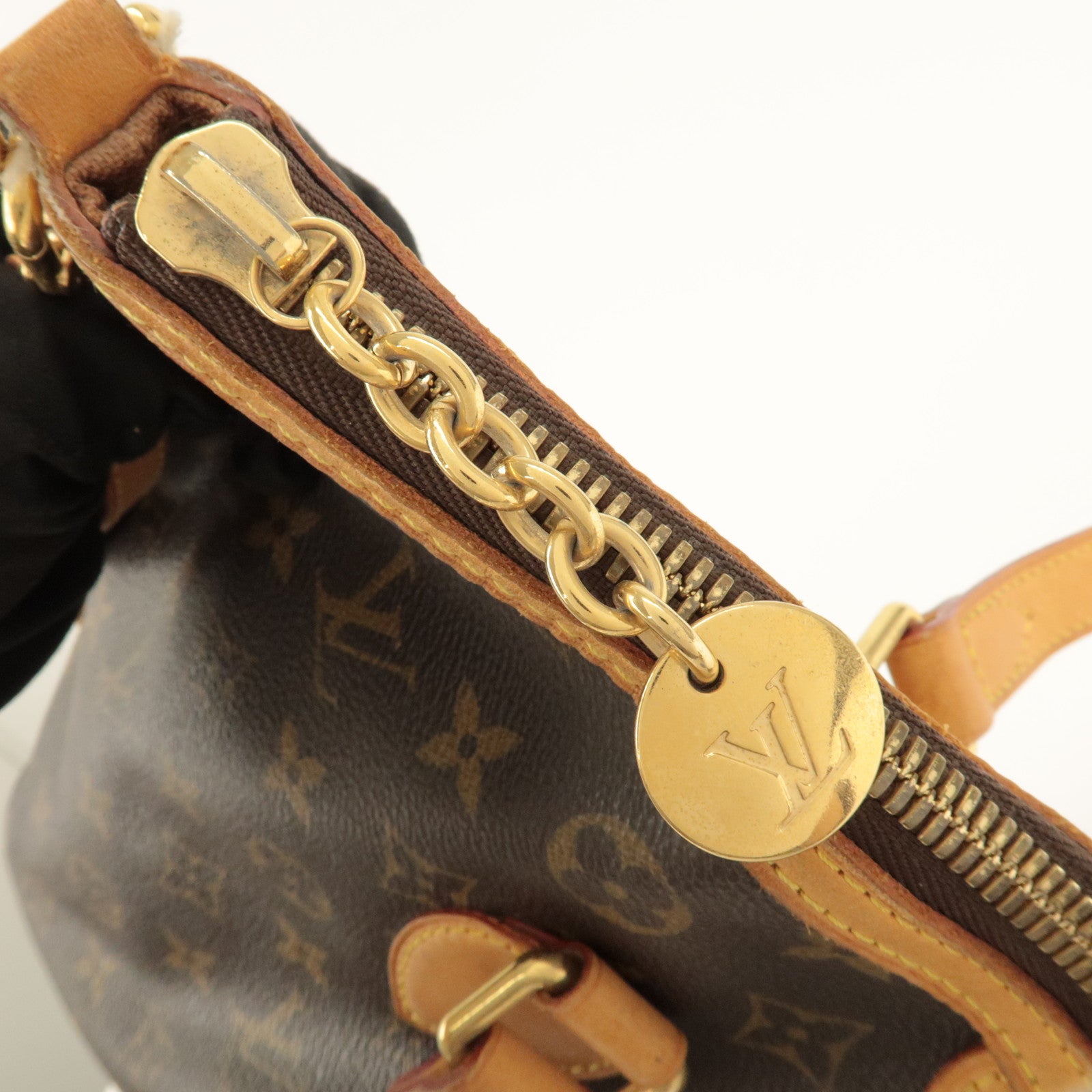 Louis Vuitton Monogram Palermo PM 2Way Hand Bag Brown M40145