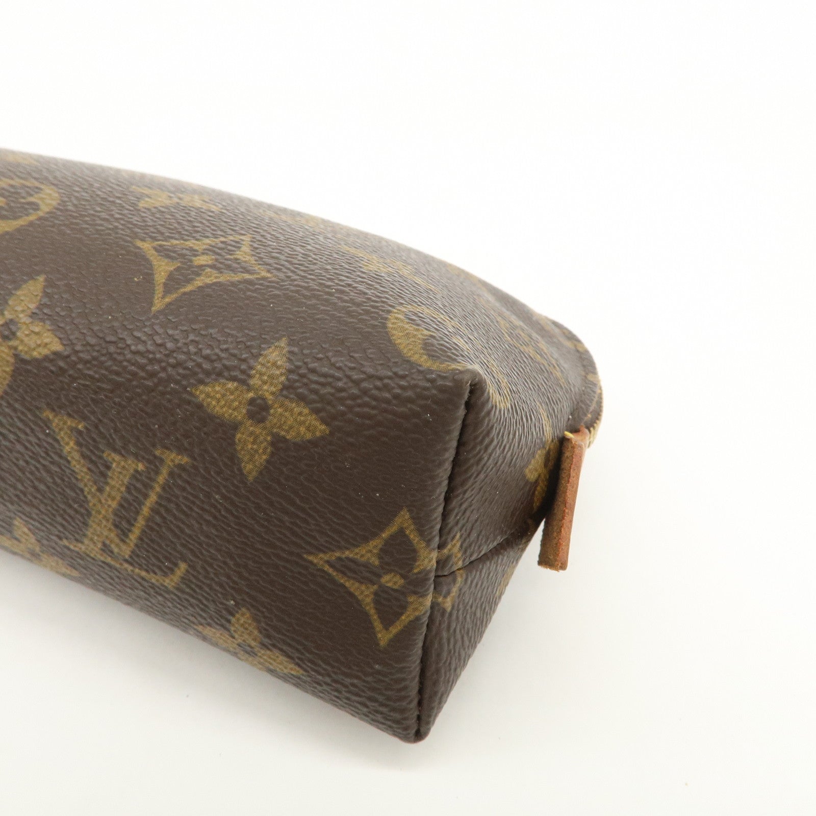Louis Vuitton Monogram Pochette Cosmetic Pouch Brown M47515