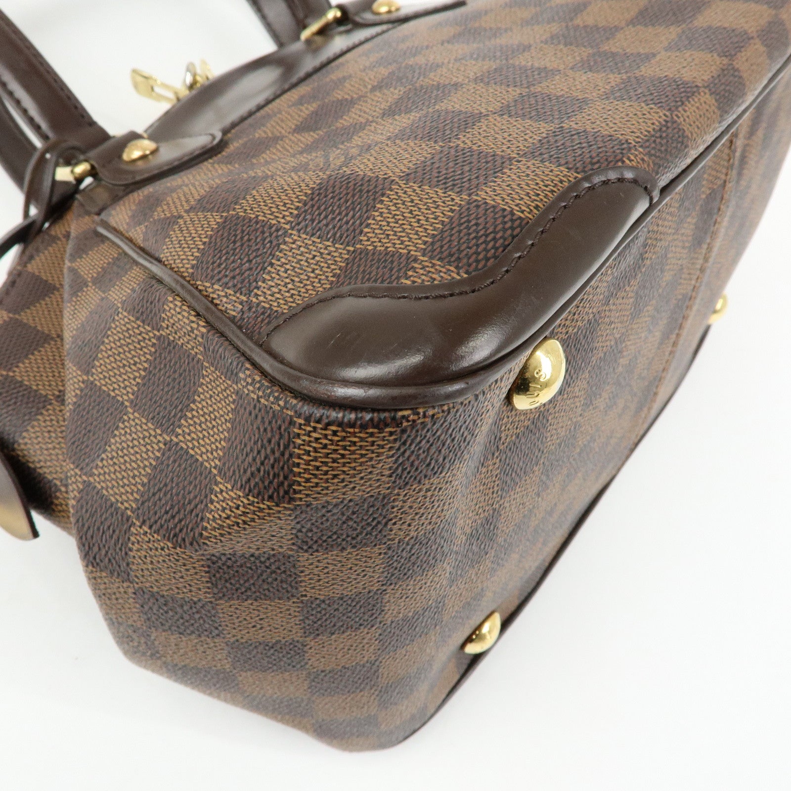Louis Vuitton Damier Ebene Verona PM Hand Bag Brown N41117