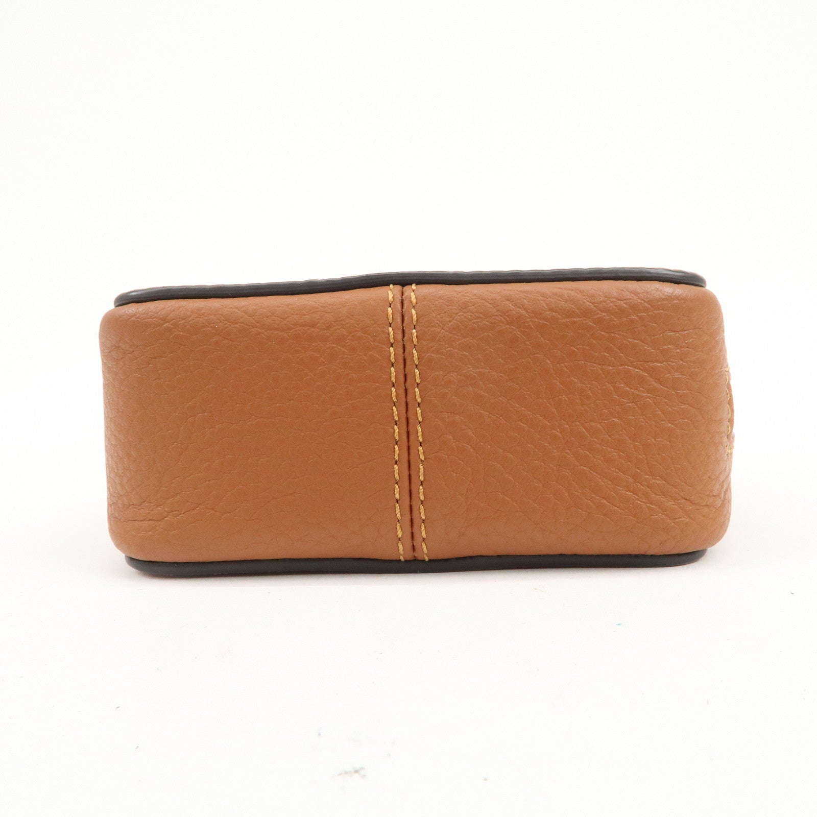 Chloe Marcie Logo Leather Shoulder bag Crossbody Bag Brown