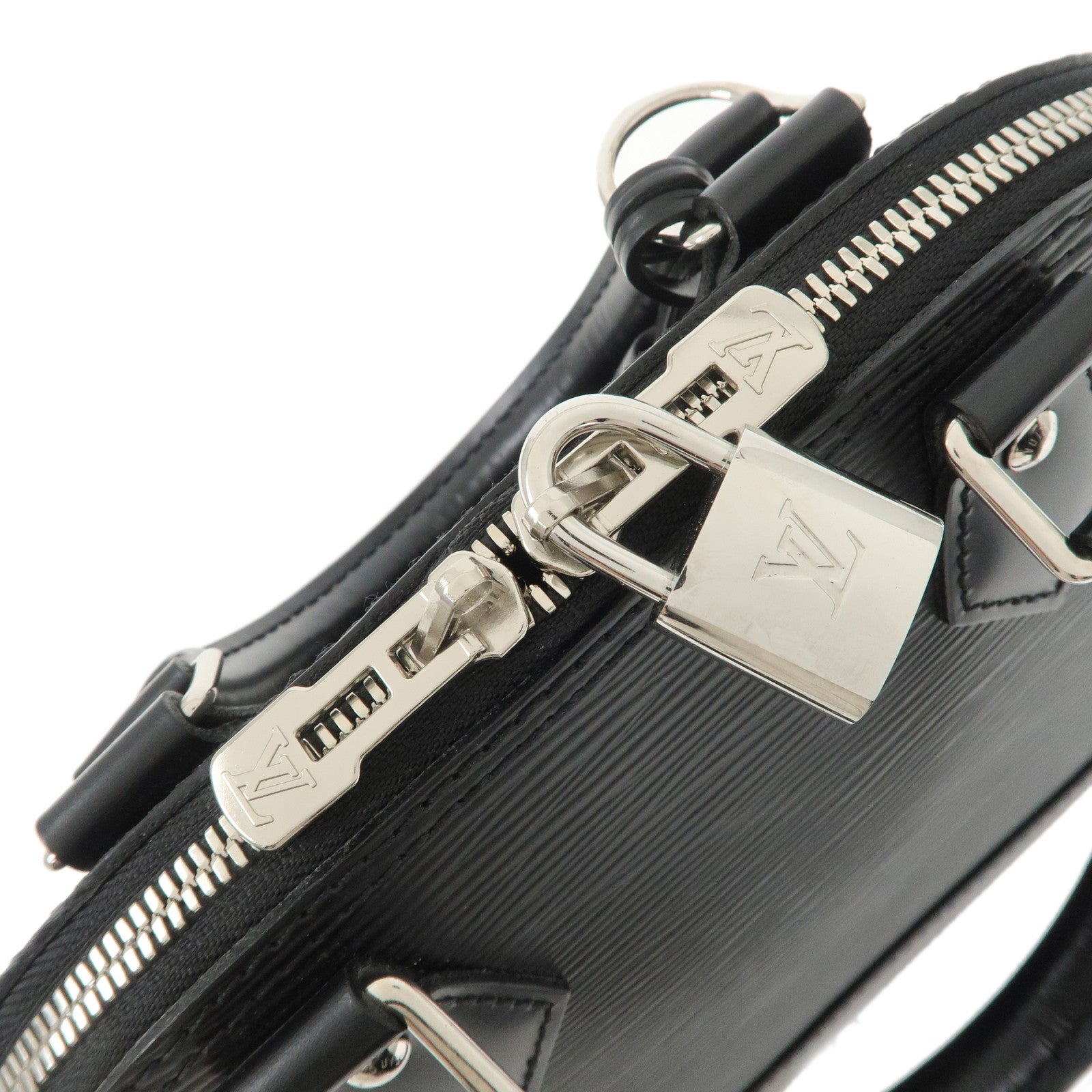 Louis Vuitton Epi Alma BB 2Way Hand Shoulder Bag Noir Black M40862