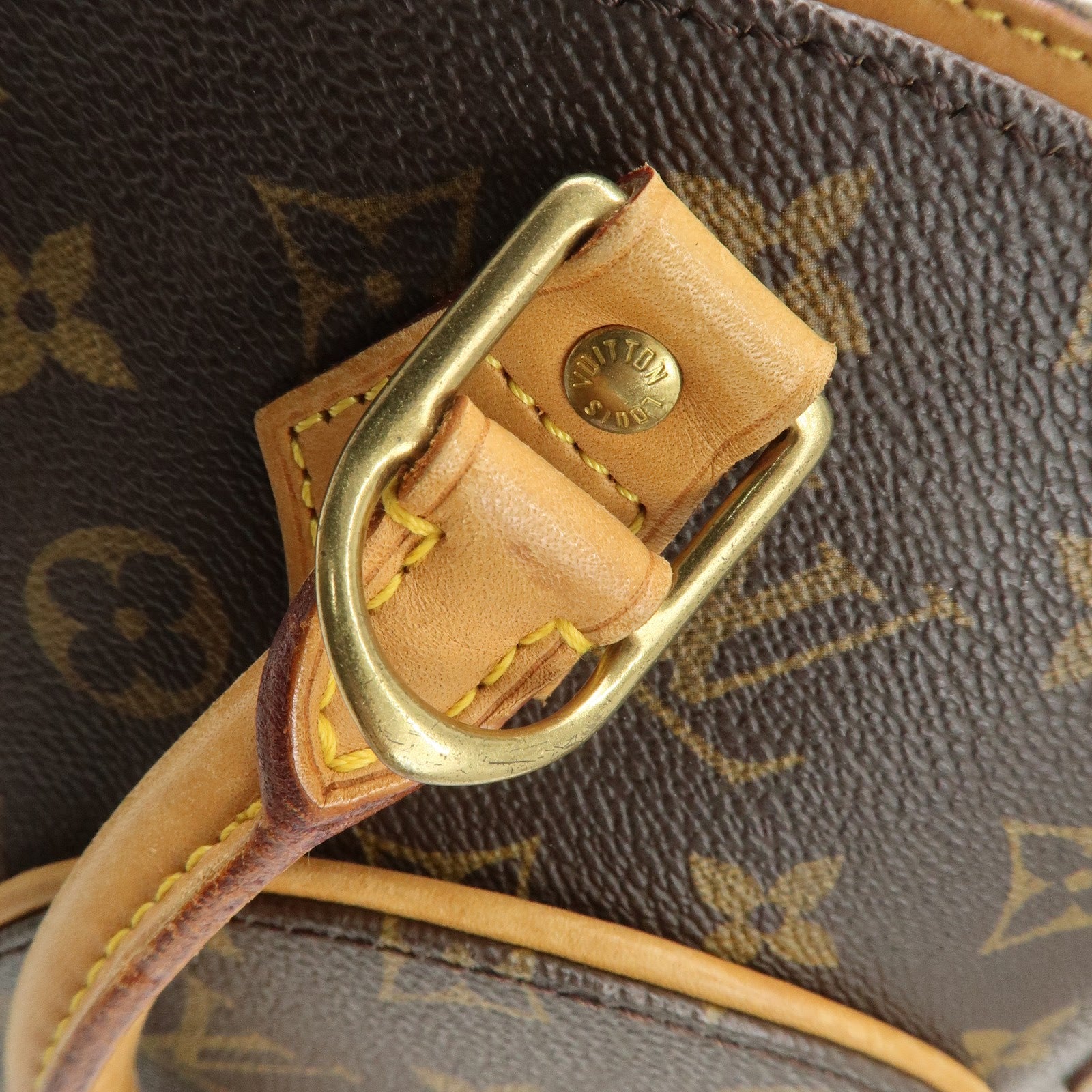 Louis Vuitton Monogram Ellipse PM Hand Bag Brown M51127 Used