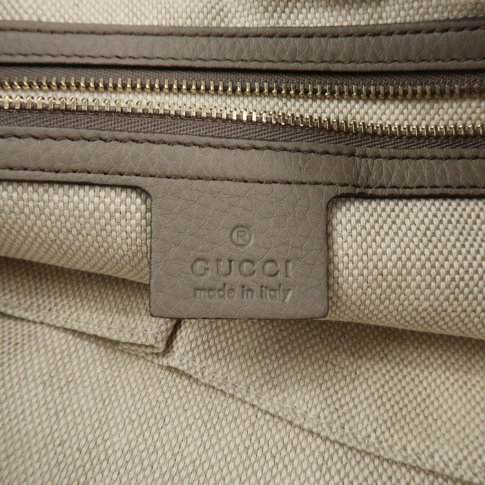 GUCCI SOHO Interlocking G Leather Shoulder Crossbody Bag 308361