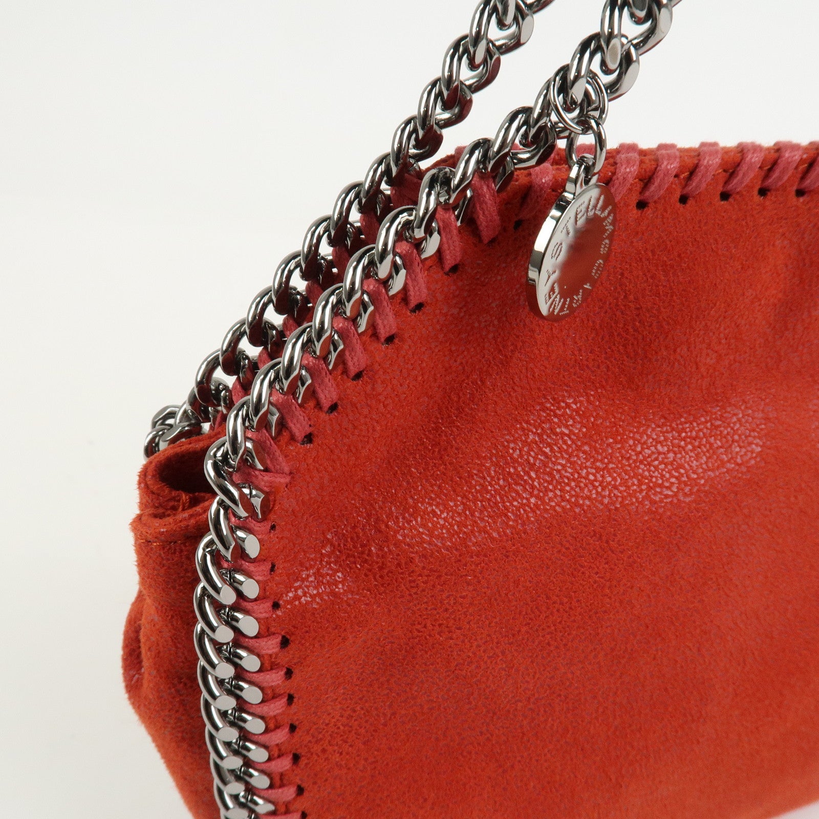 STELLA MCCARTNEY Falabella 2Way Bag Hand Bag Shoulder Bag Red