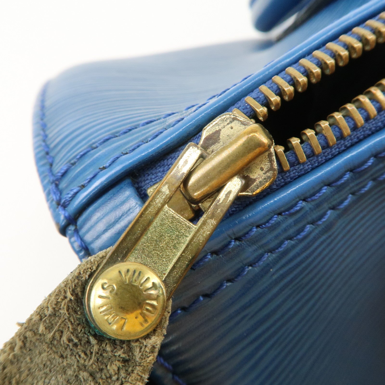 Louis Vuitton Epi Speedy 25 Hand Bag Boston Bag Blue M43015