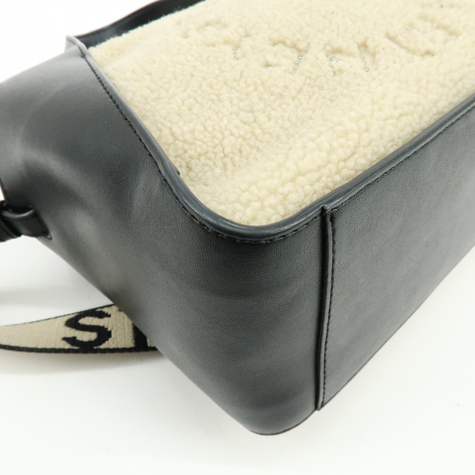 STELLA MCCARTNEY Alter Nappa Faux Shearling Shoulder Crossbody Bag