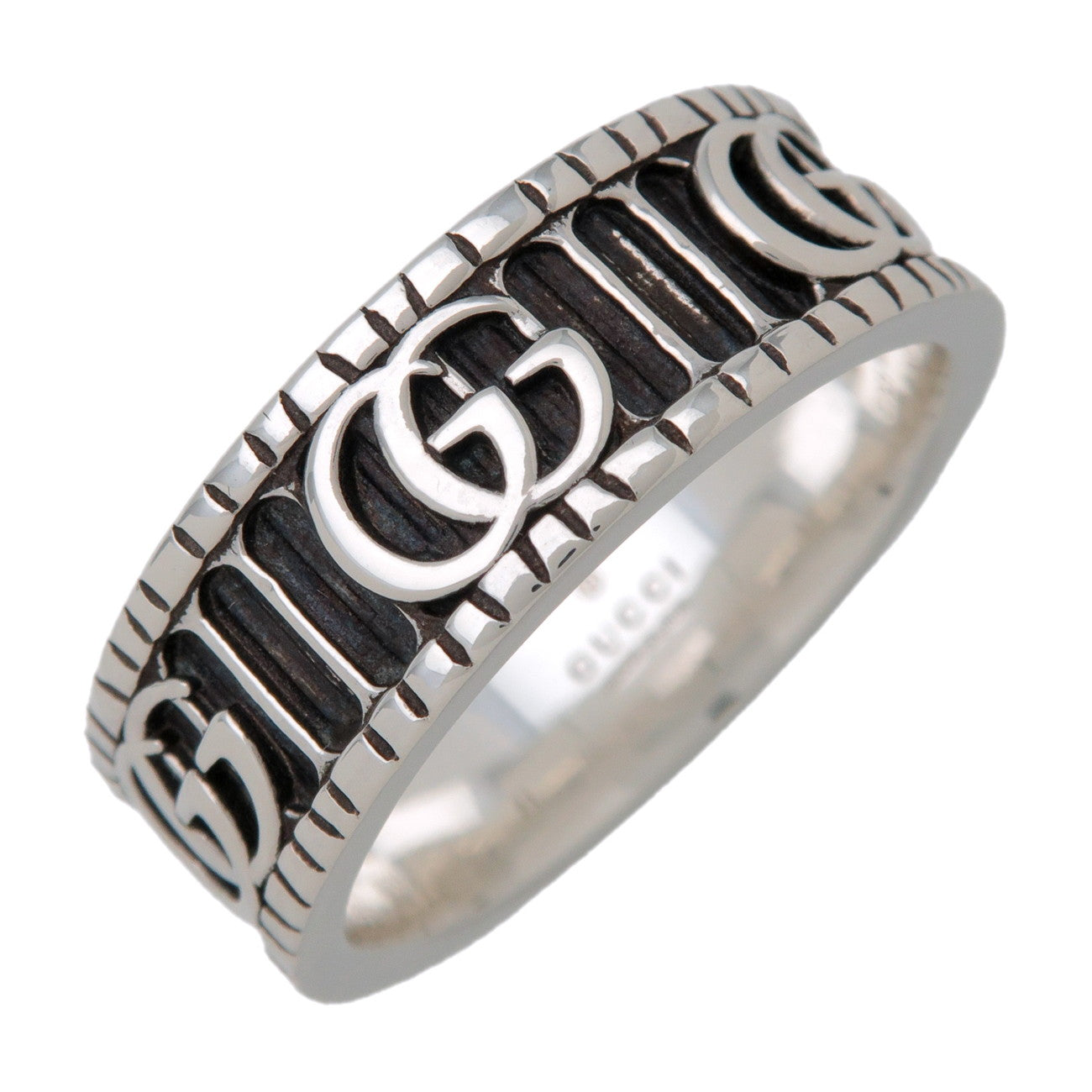 GUCCI Double G Ring SV925 Silver #21 US9.5 EU60.5 HK21 GUCCI Double G Ring SV925 Silver #21 US9.5 EU60.5 HK21