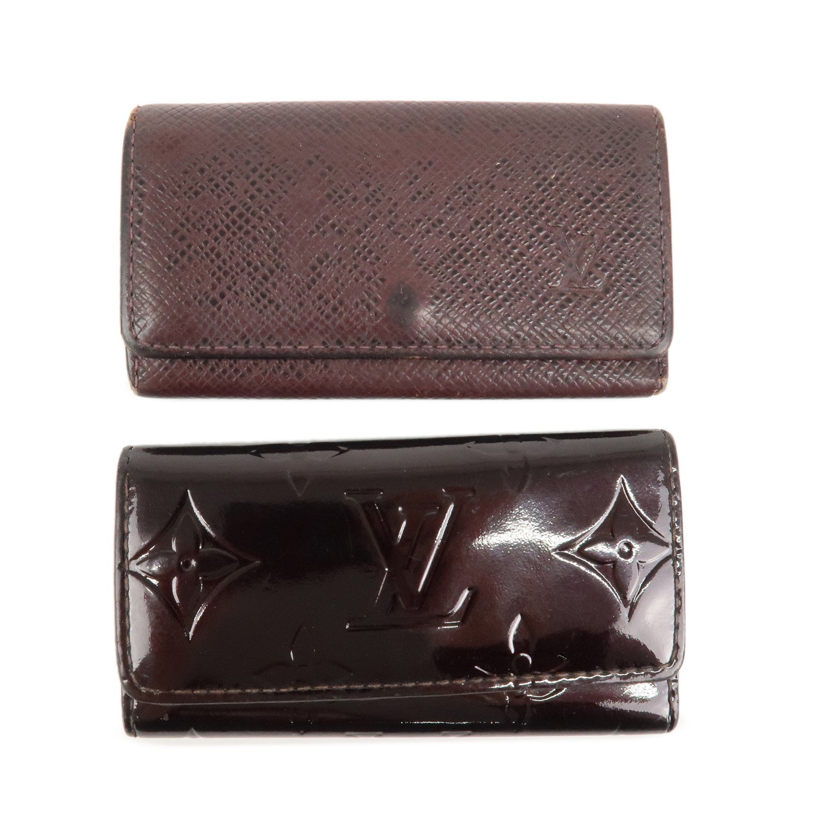 Louis Vuitton Vernis Tiga Vernis Set of 2 Key Case M93517 M30528 Used