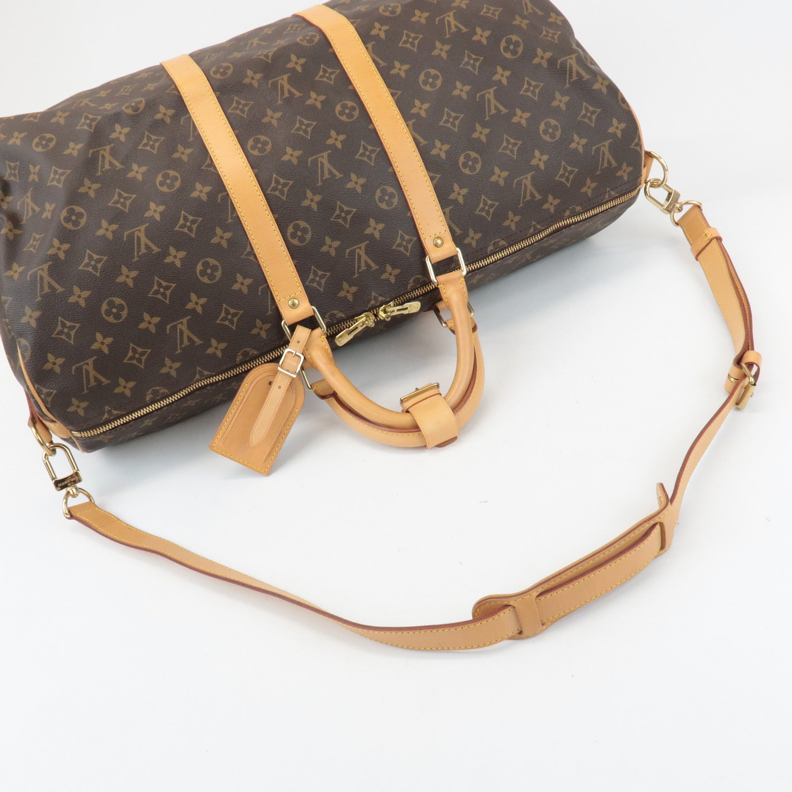 Louis Vuitton Monogram Keep All Bandouliere 55 Boston Bag M41414 Used