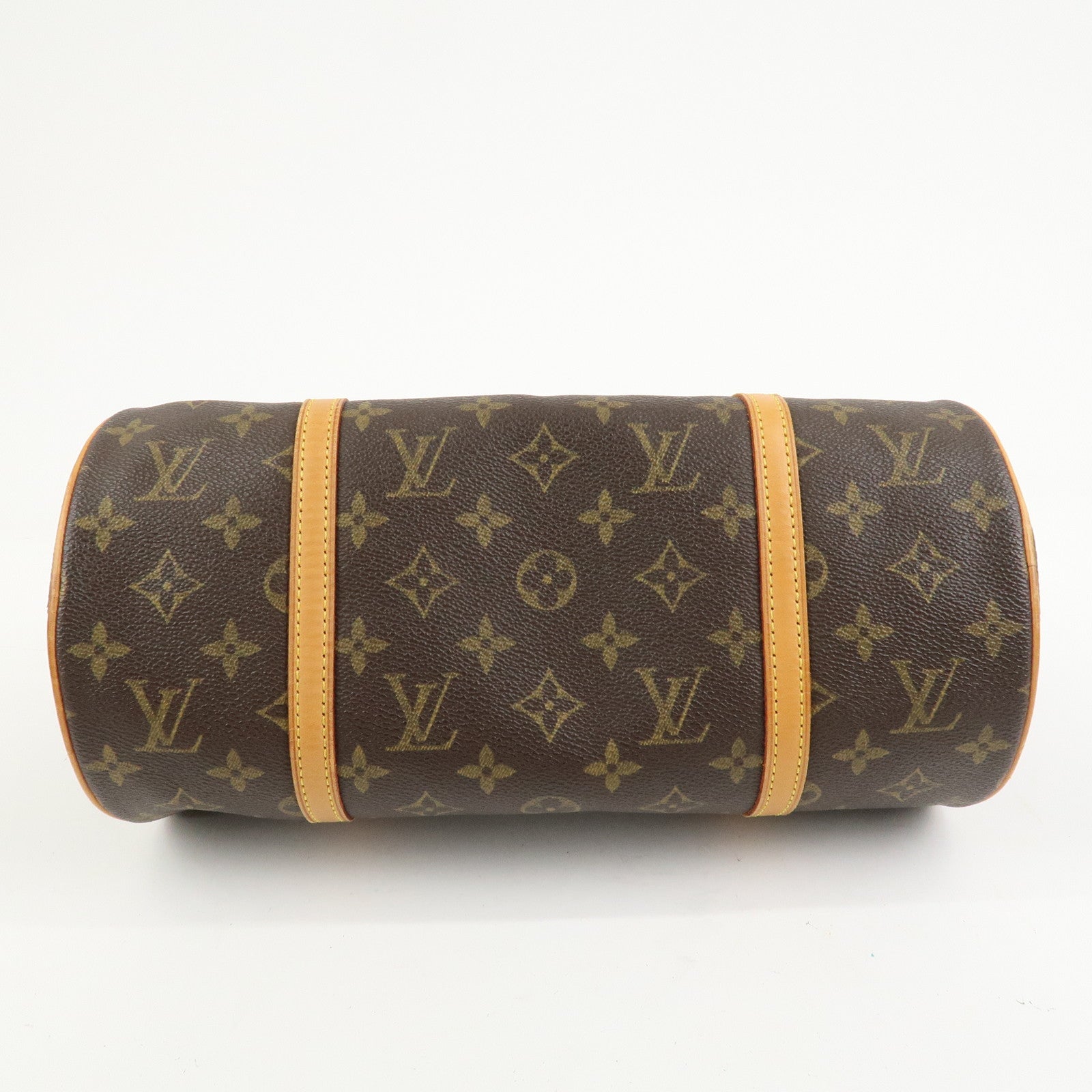 Louis Vuitton Monogram Papillon 30 Hand Bag Brown M51385