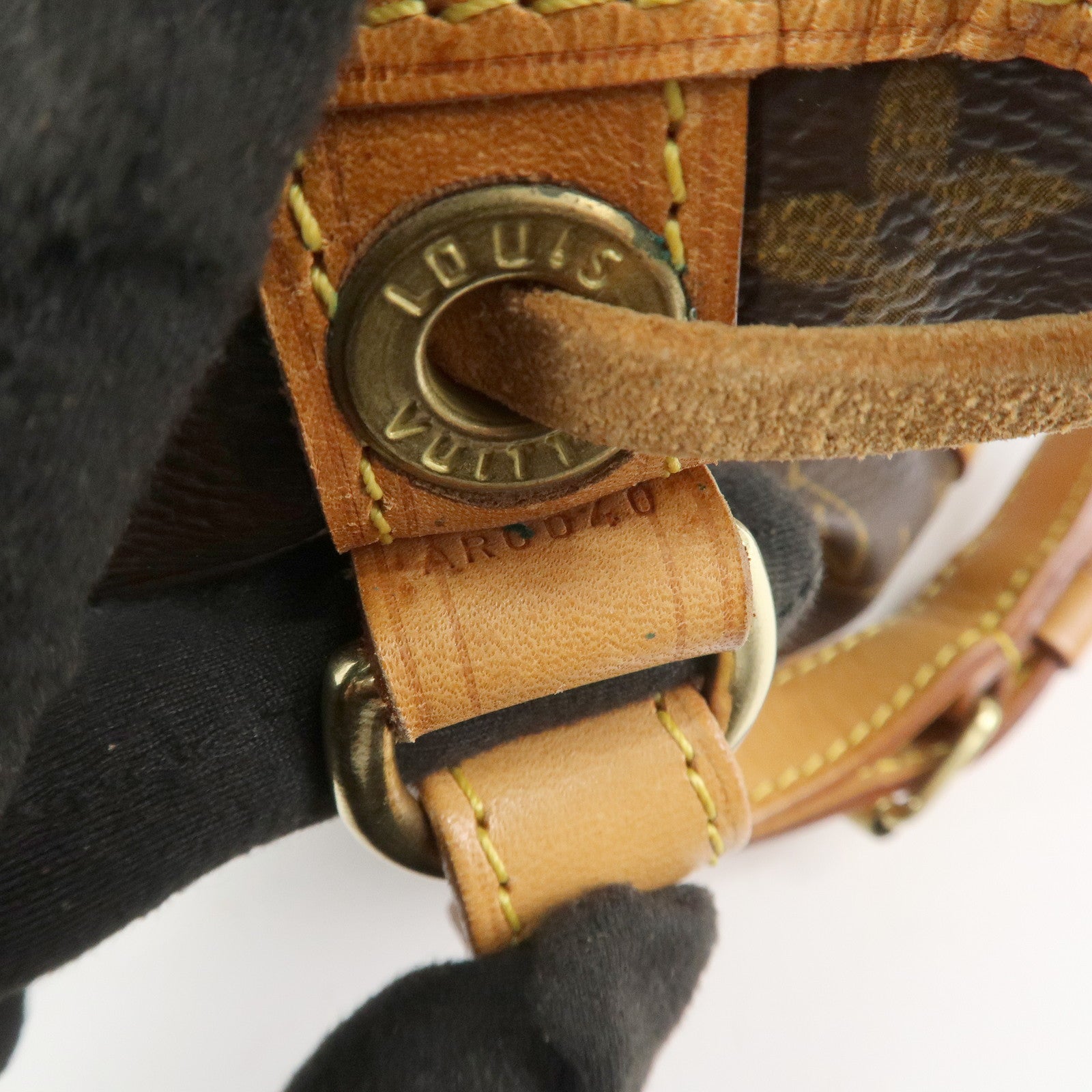 Louis Vuitton Monogram Canvas Petit Noe Shoulder Bag Brown M42226