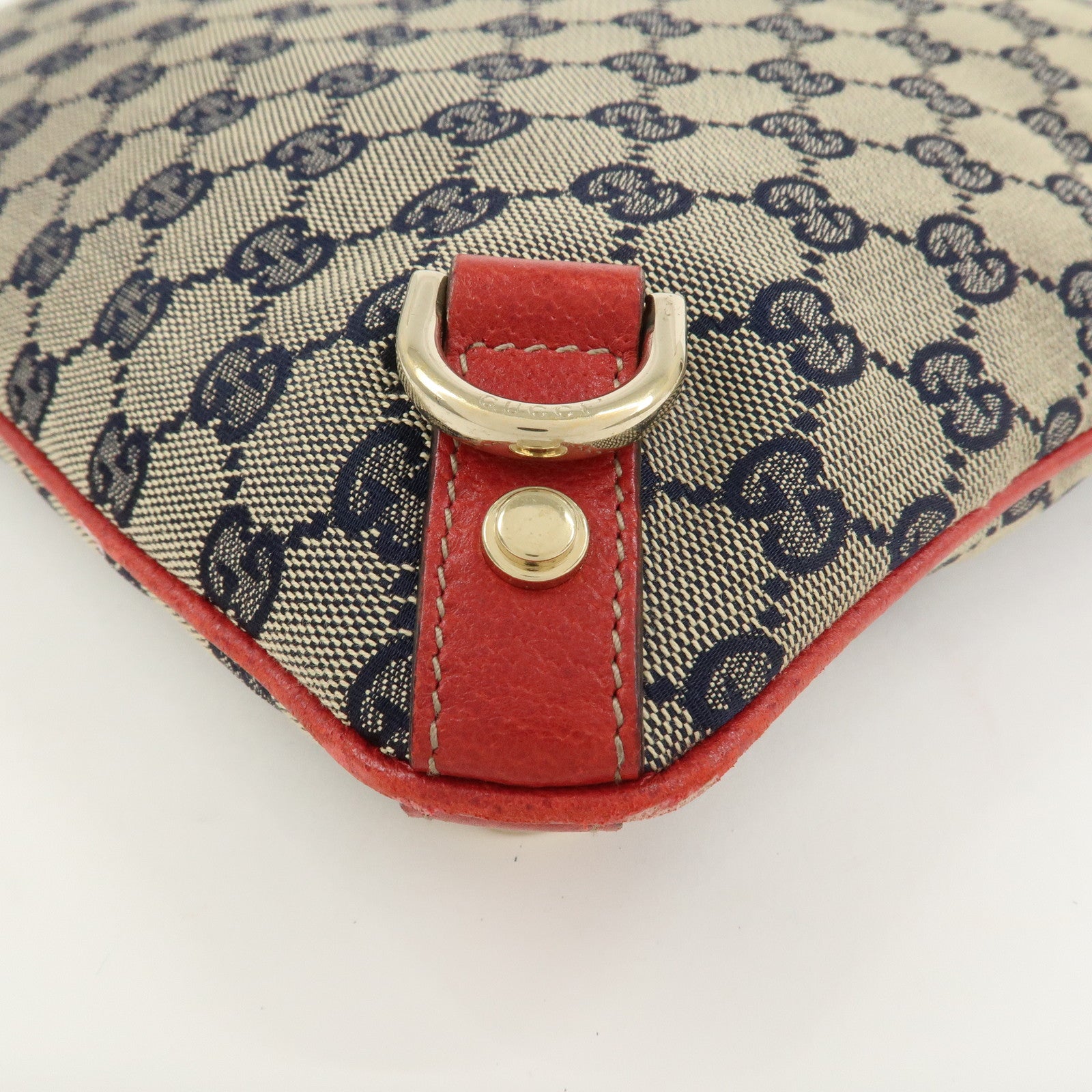 GUCCI Abbey GG Canvas Leather Shoulder Bag Crossbody Bag 131326