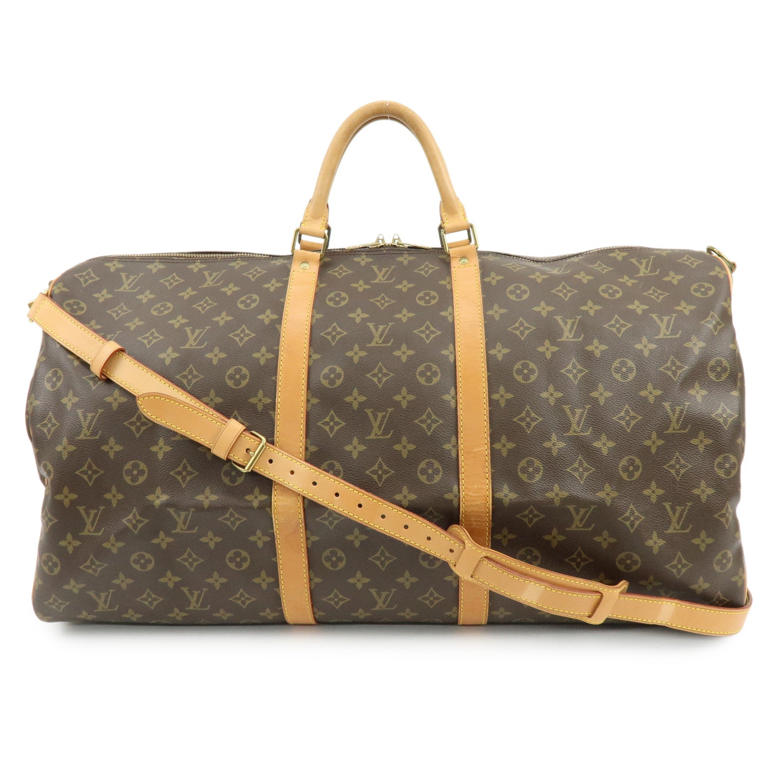 Louis Vuitton Monogram Keep All Bandouliere 60 Boston Bag M41412