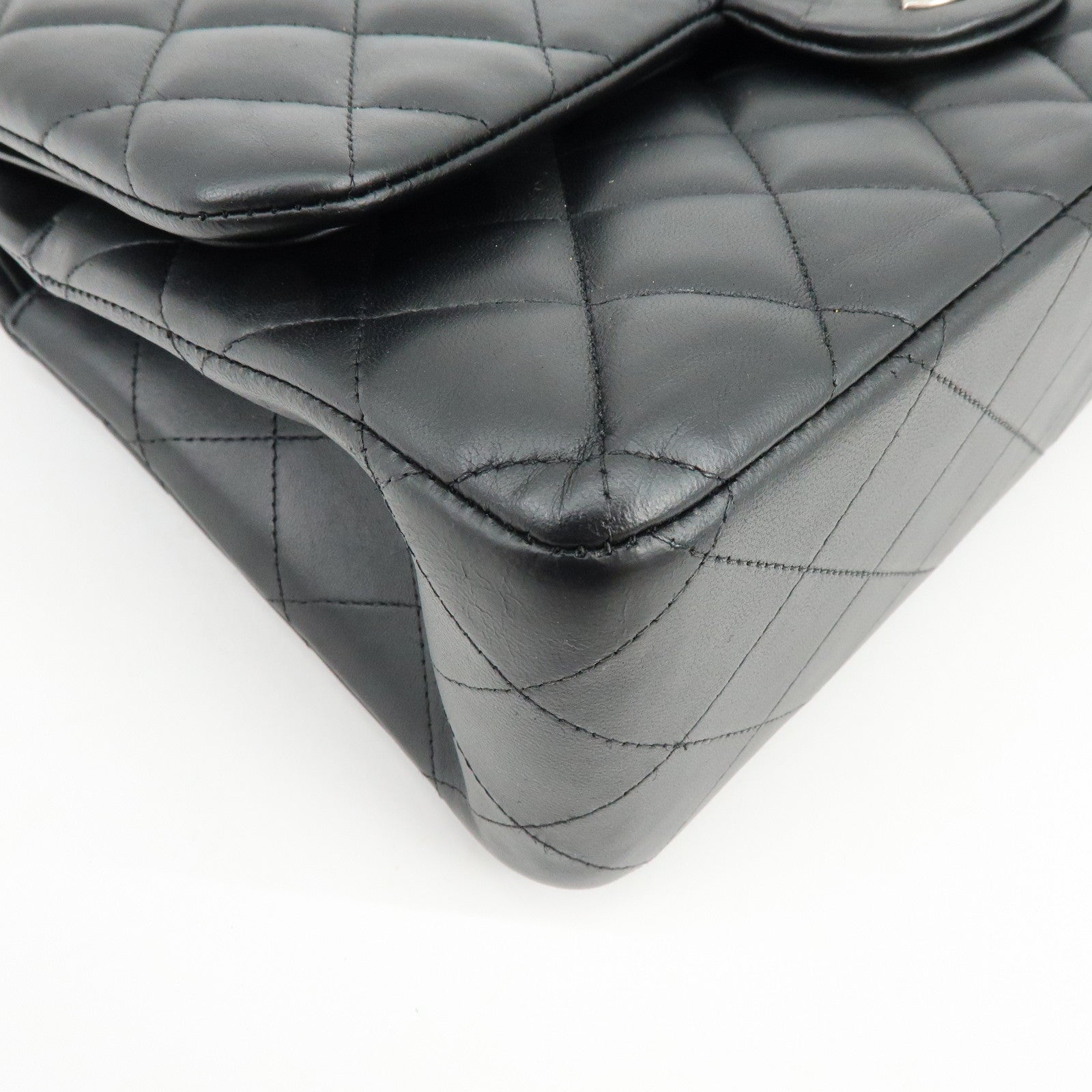 Chanel Large Matelasse 30 Large Lamb Skin Double Flap Shoulder Bag