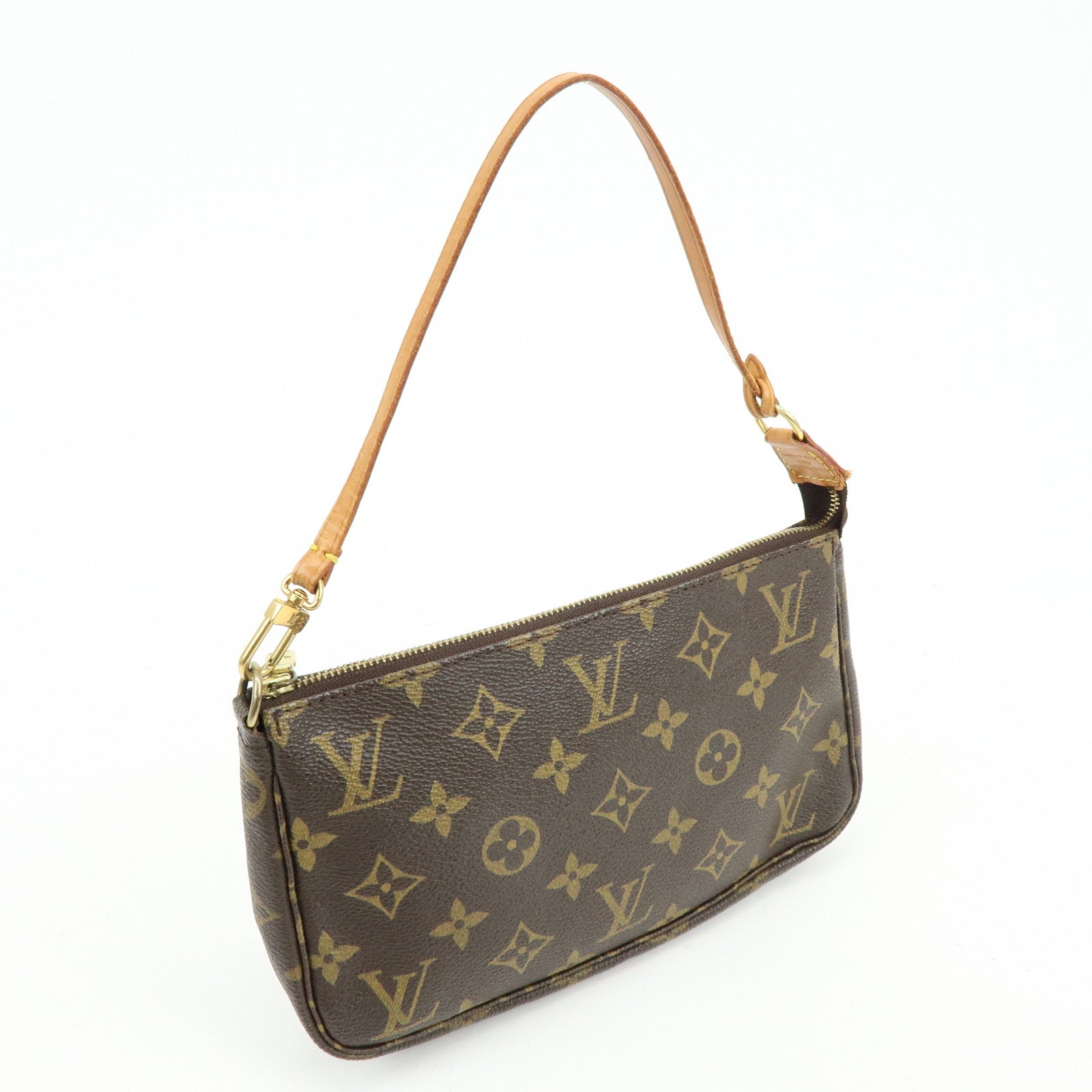Louis Vuitton Monogram Pochette Accessoires Pouch Hand Bag M51980