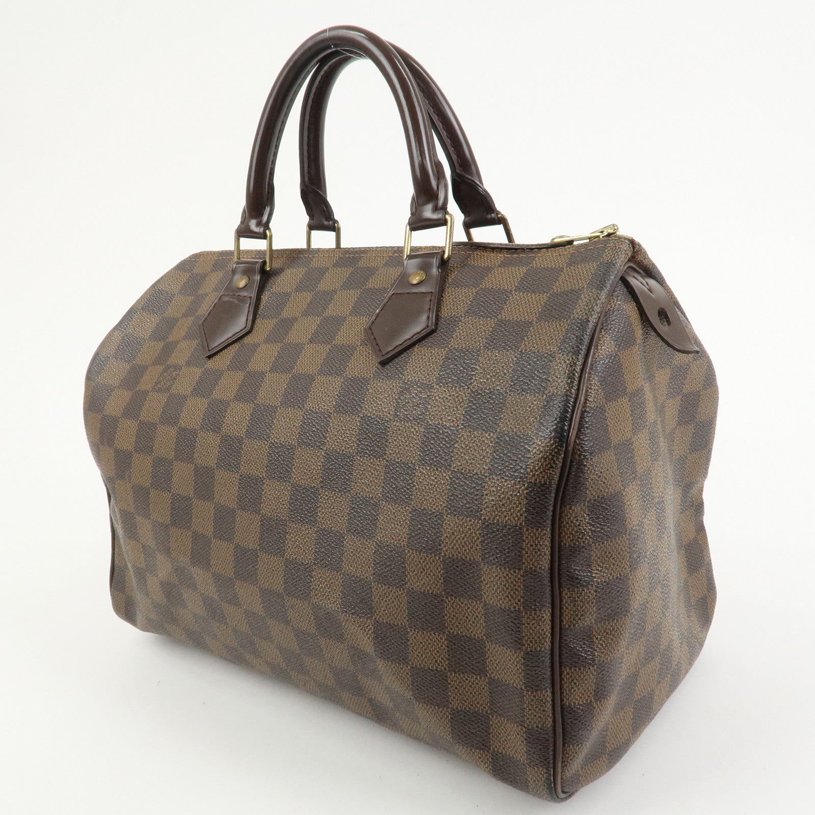 Louis Vuitton Damier Ebene Speedy 25 Hand Bag Boston Bag N41532
