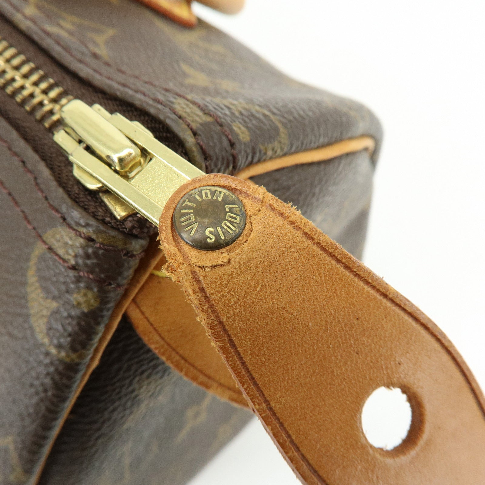Louis Vuitton Monogram Speedy 25 Boston Bag Hand Bag Brown M41528