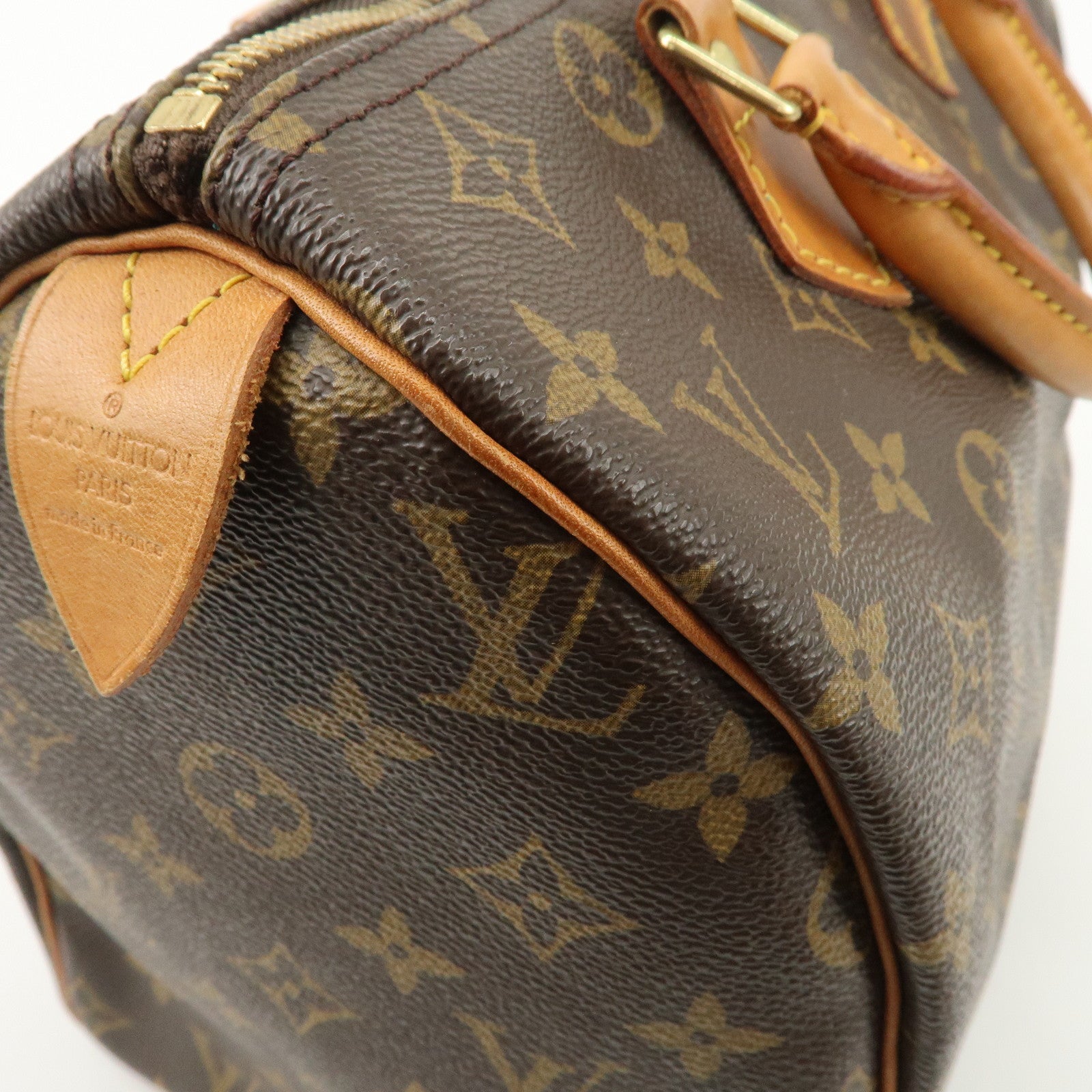 Louis Vuitton Monogram Speedy 30 Boston Bag Brown M41524