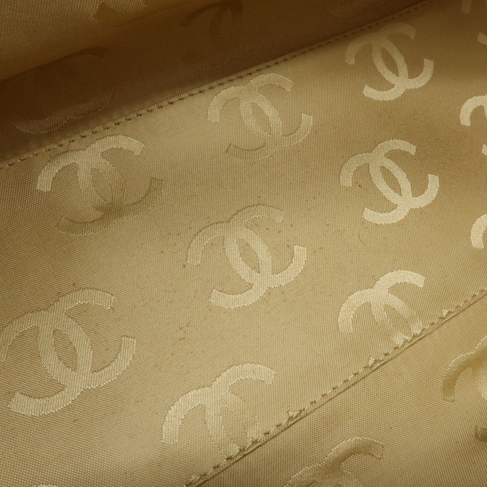CHANEL COCO Mark Wild Stich Calf Leather Tote Bag Beige A20999